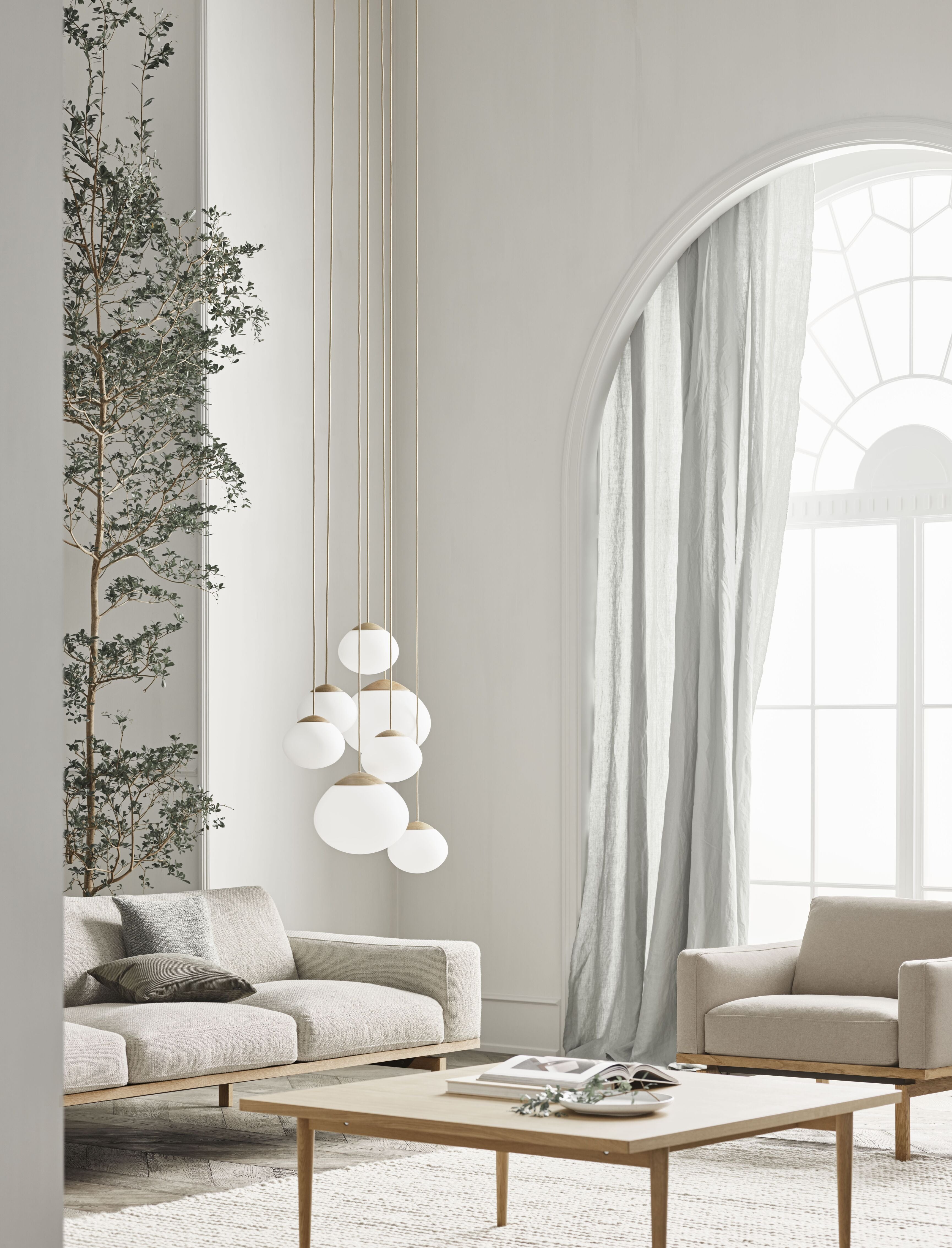 Křeslo ELTON s podstavou z běleného dubového dřeva