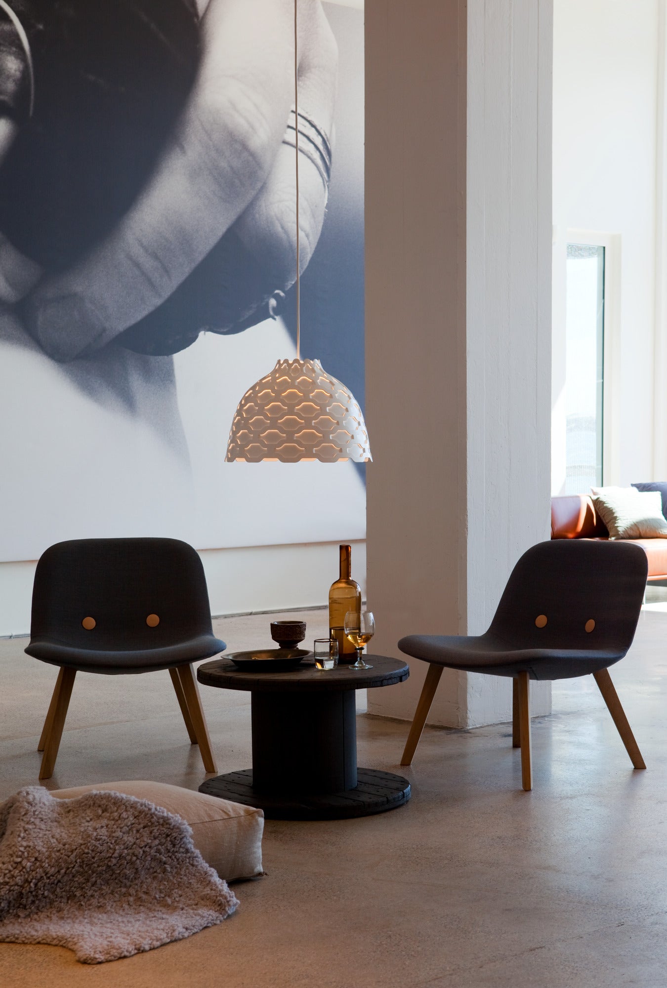 Závěsné svítidlo LC SHUTTERS bílé