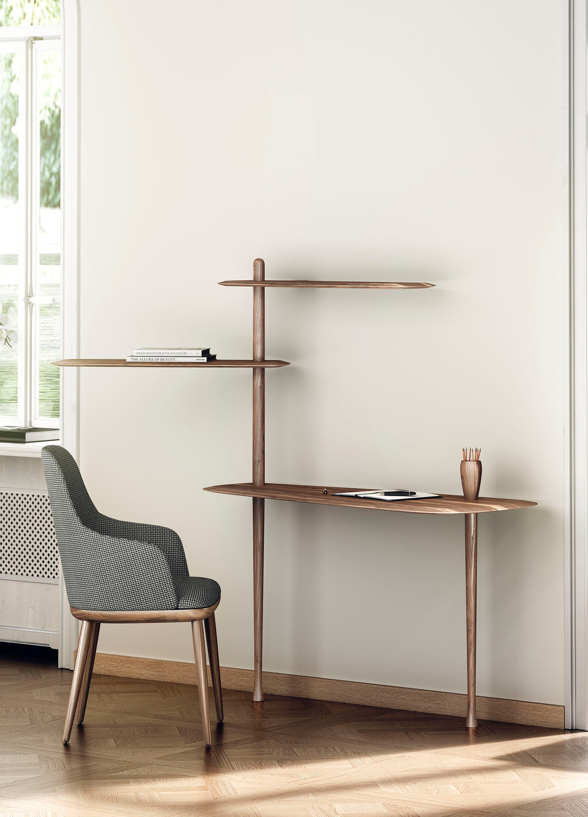 Psací stůl UNICA ořechové dřevo