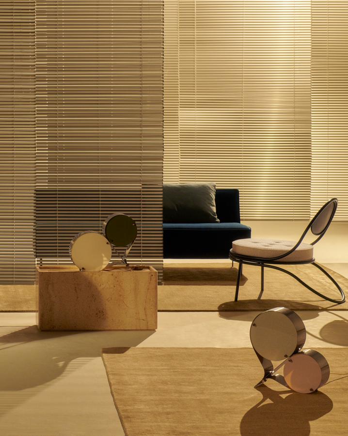 Stolik kawowy PIETRA szary trawertyn