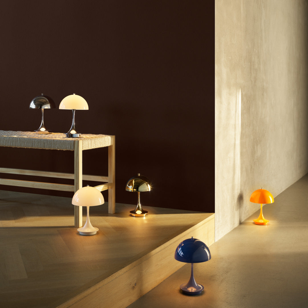 Portable lamp PANTHELLA 160 chrome