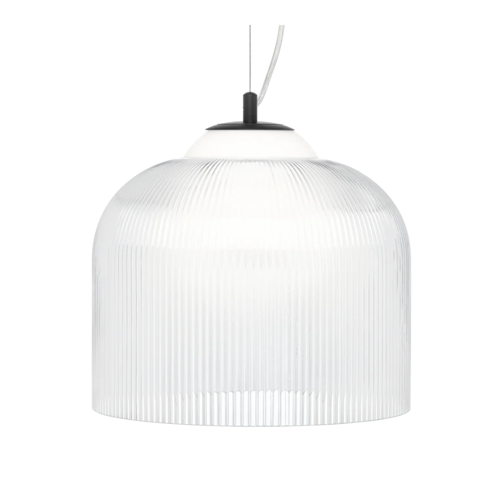 Lampa wisząca AYLA ryflowane szkło