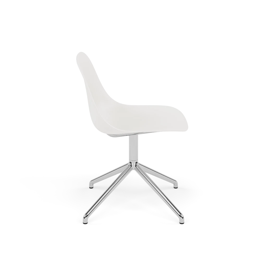 FIBER White Swivel Chair