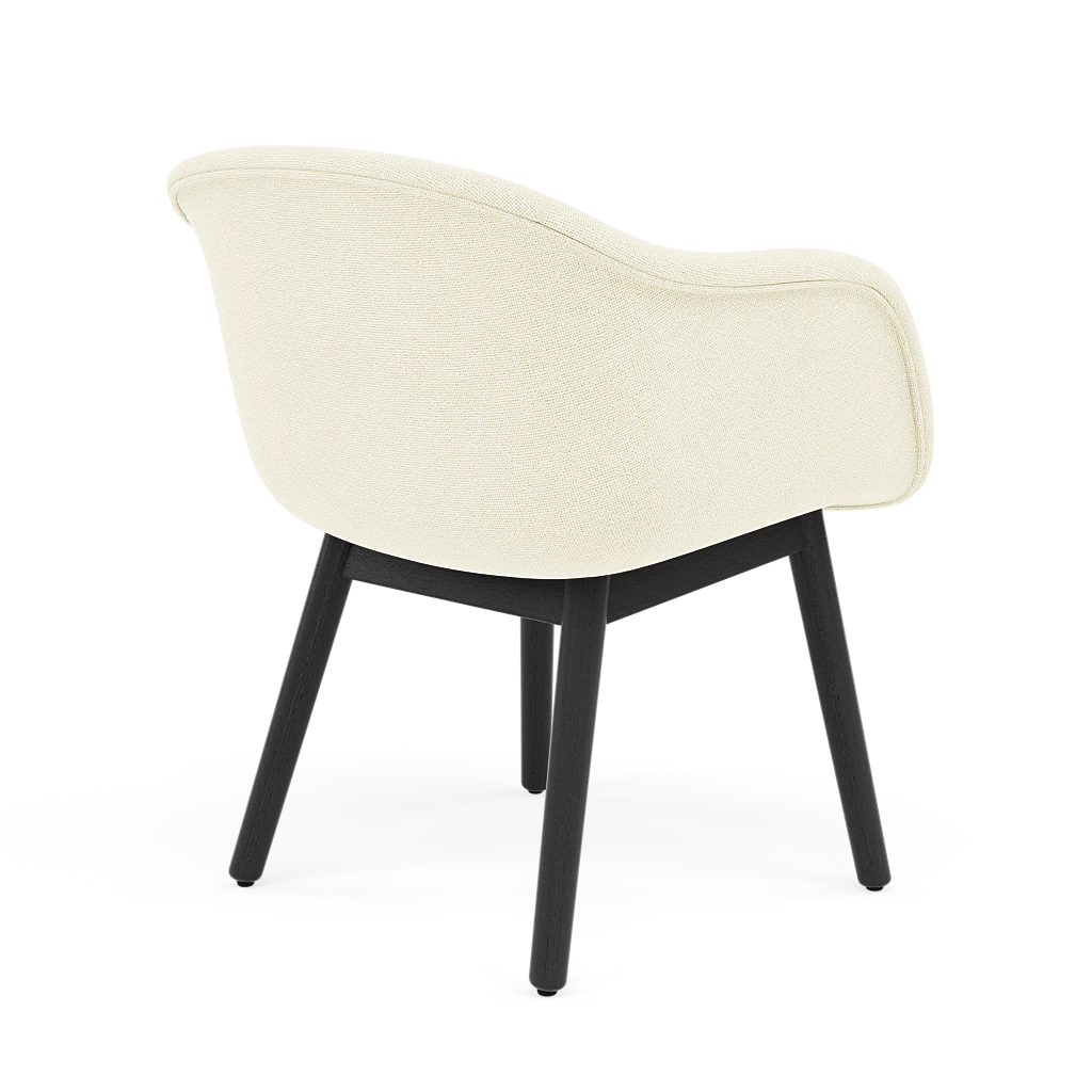 FIBER SOFT Chair customized with wooden base