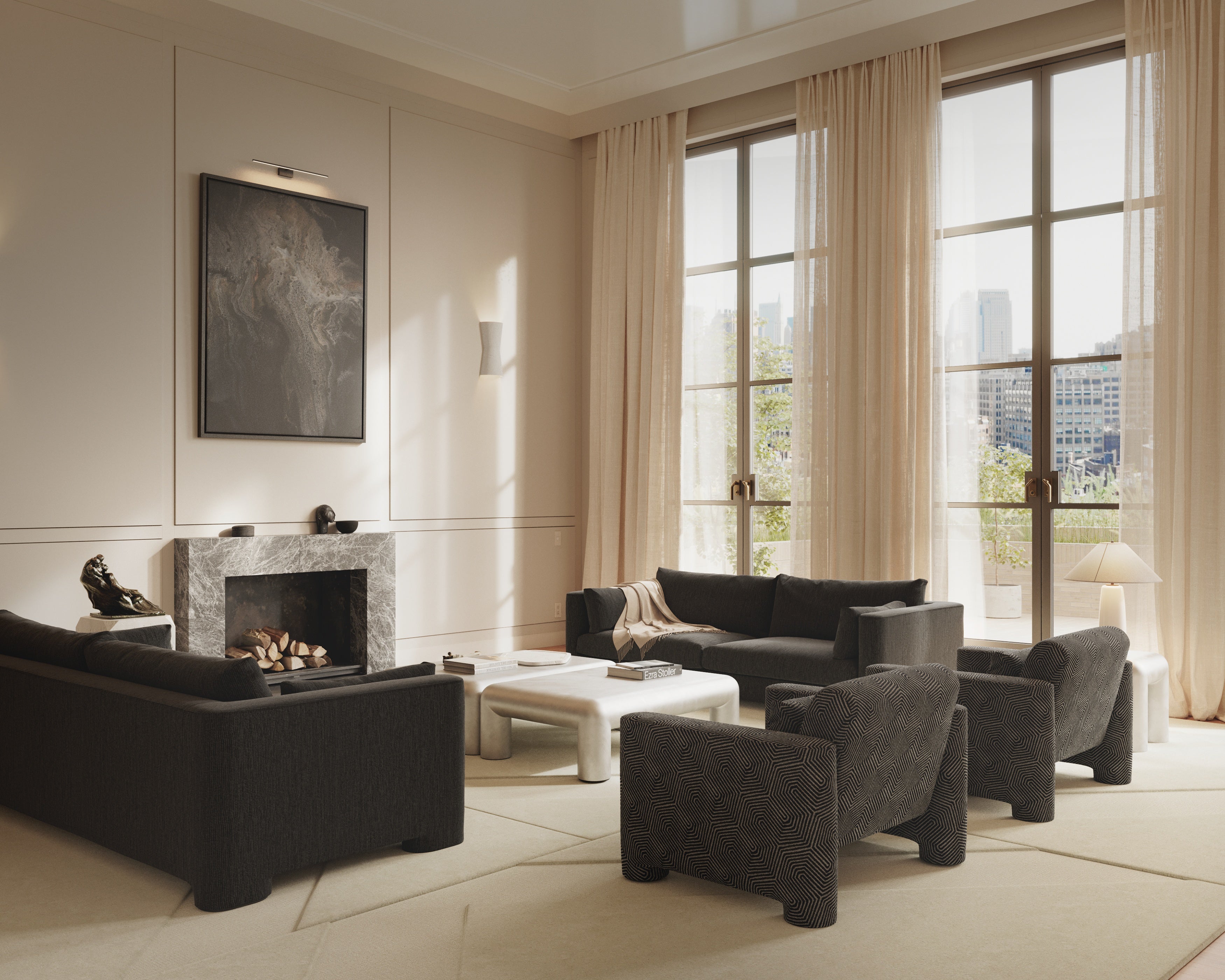 CUBIO Aluminum Coffee Table