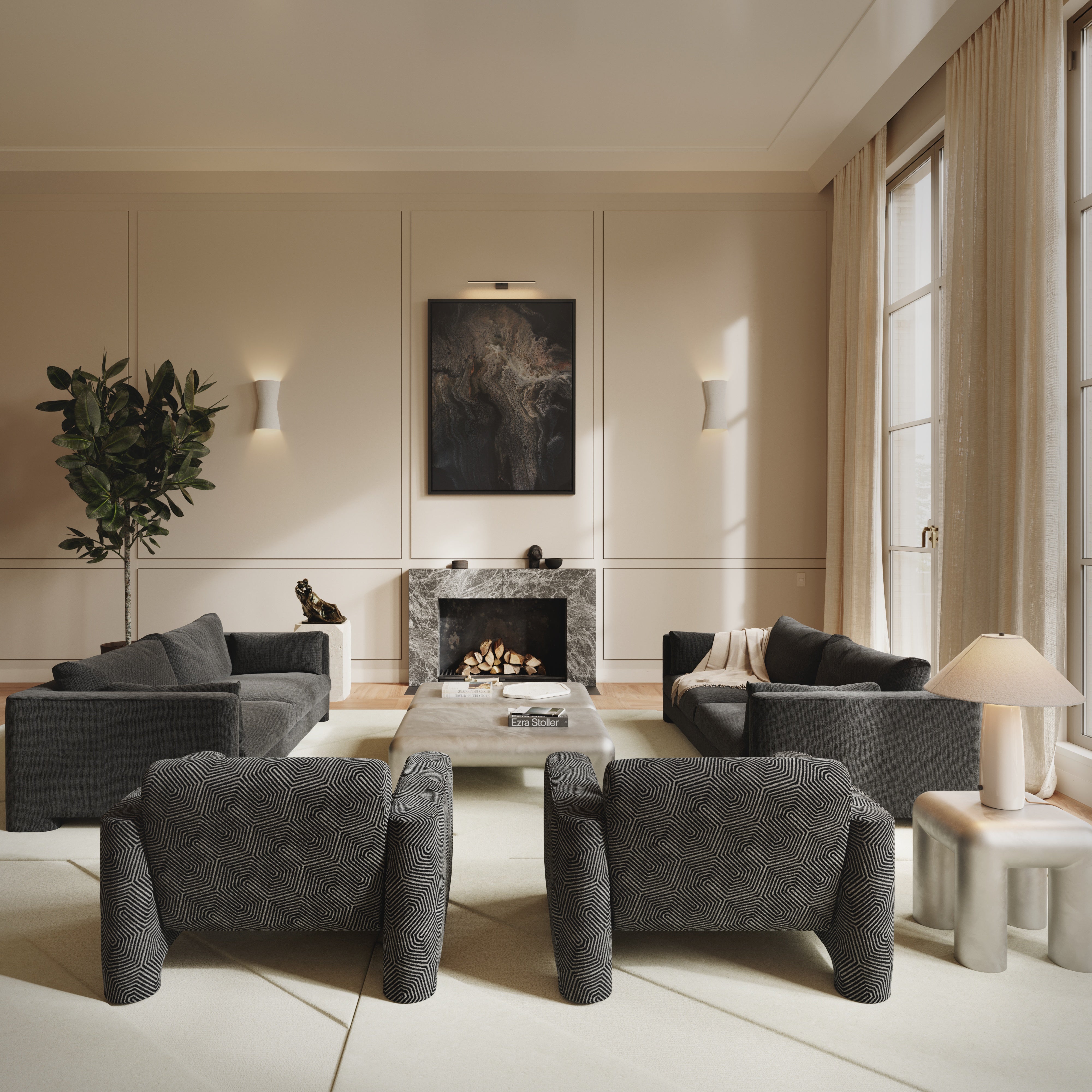 CUBIO Aluminum Side Table