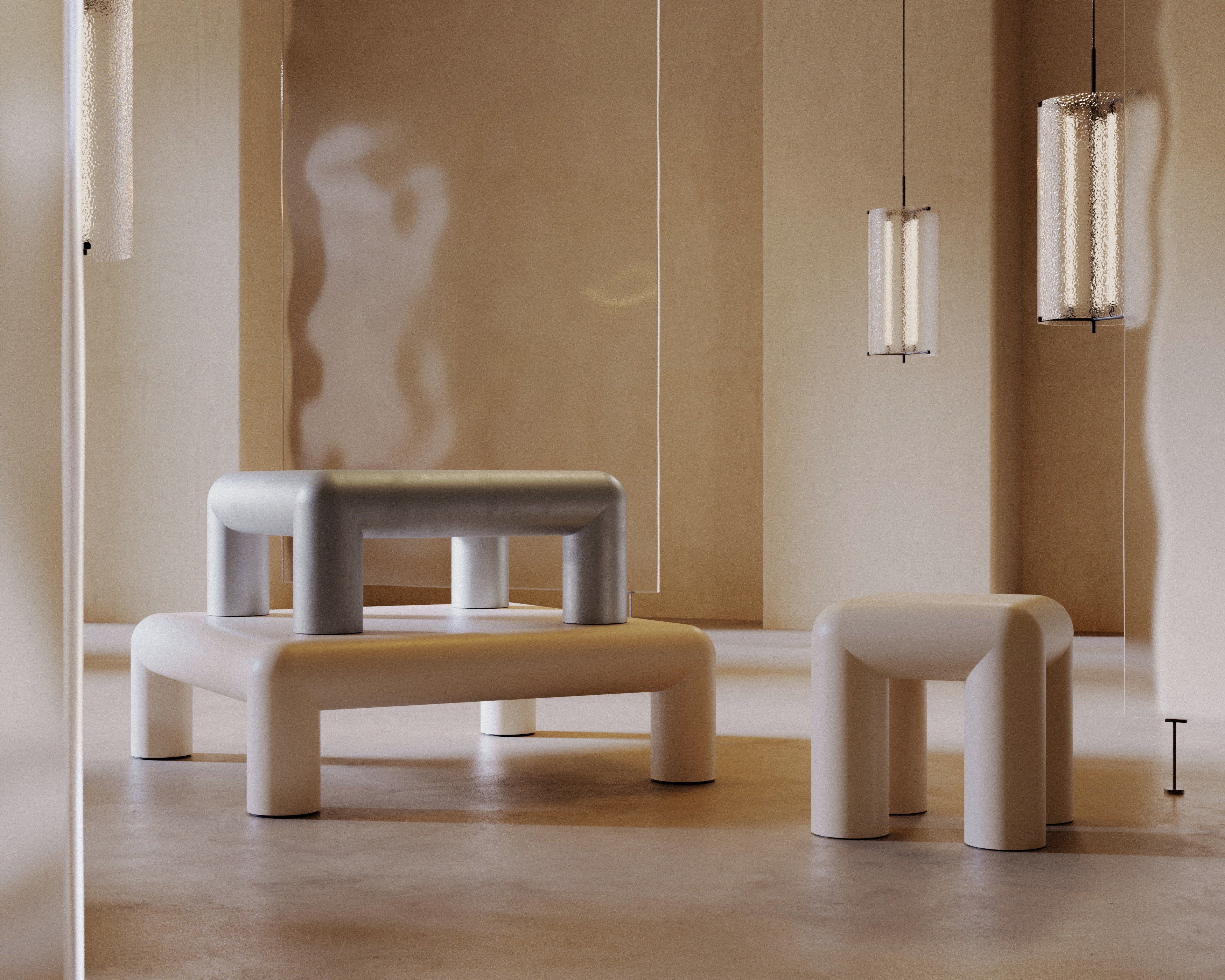 CUBIO Aluminum Coffee Table