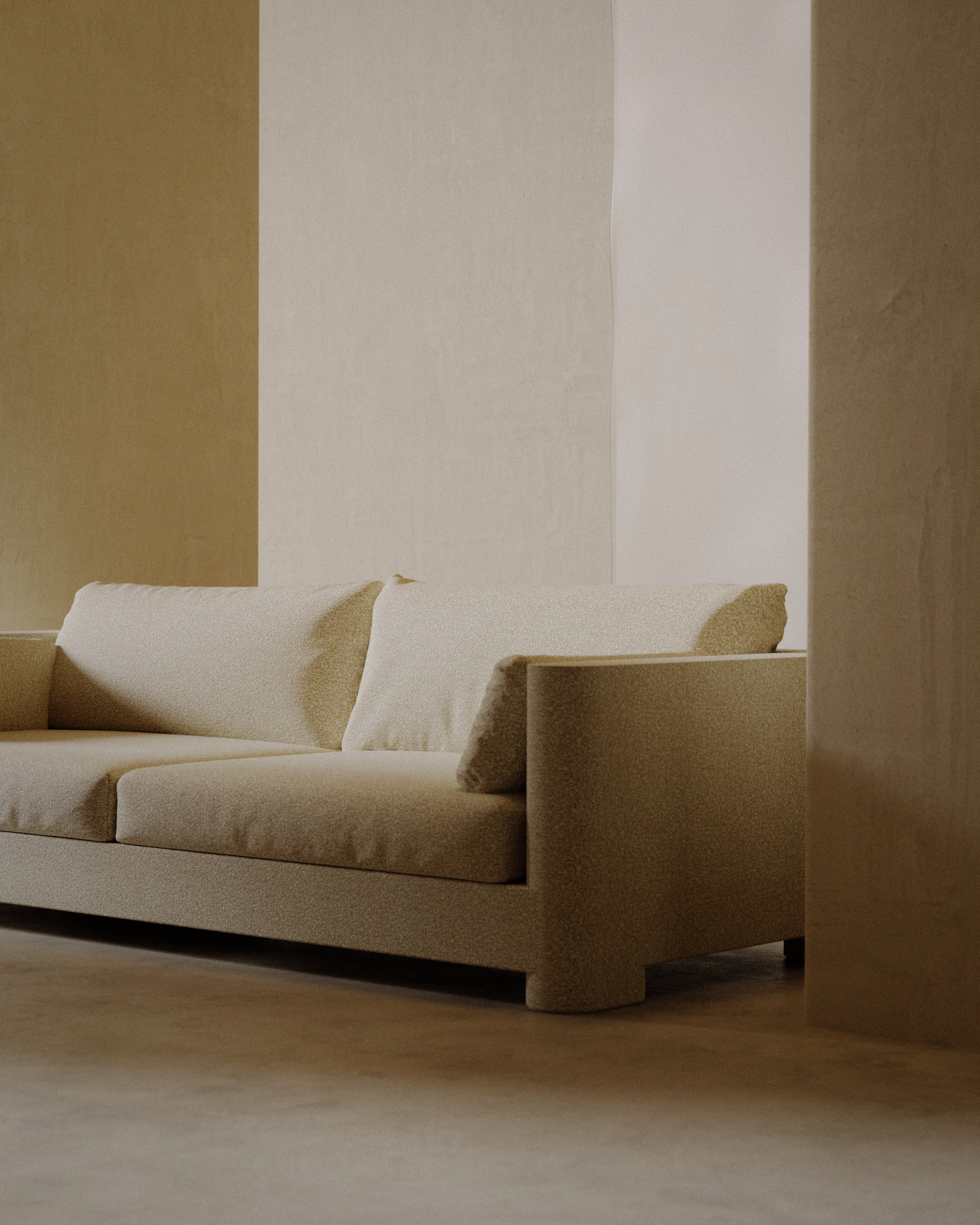 ION upholstered 3-seater sofa