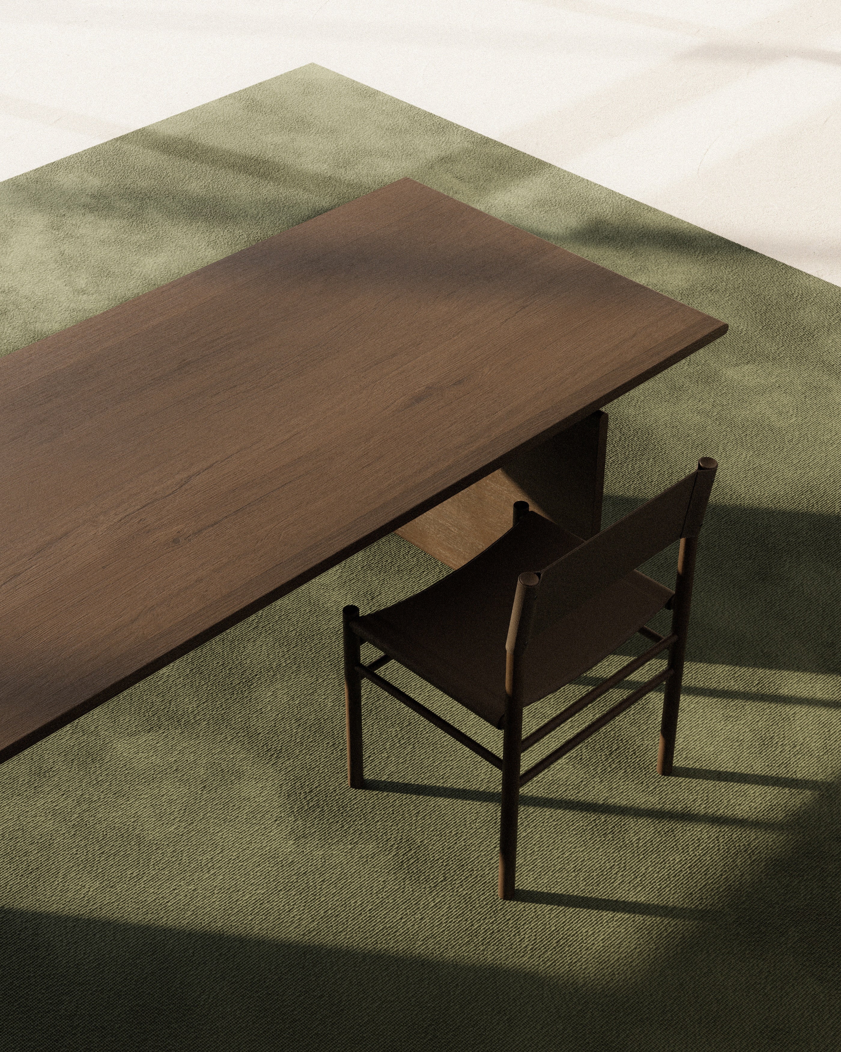 NOMEN oak veneer table