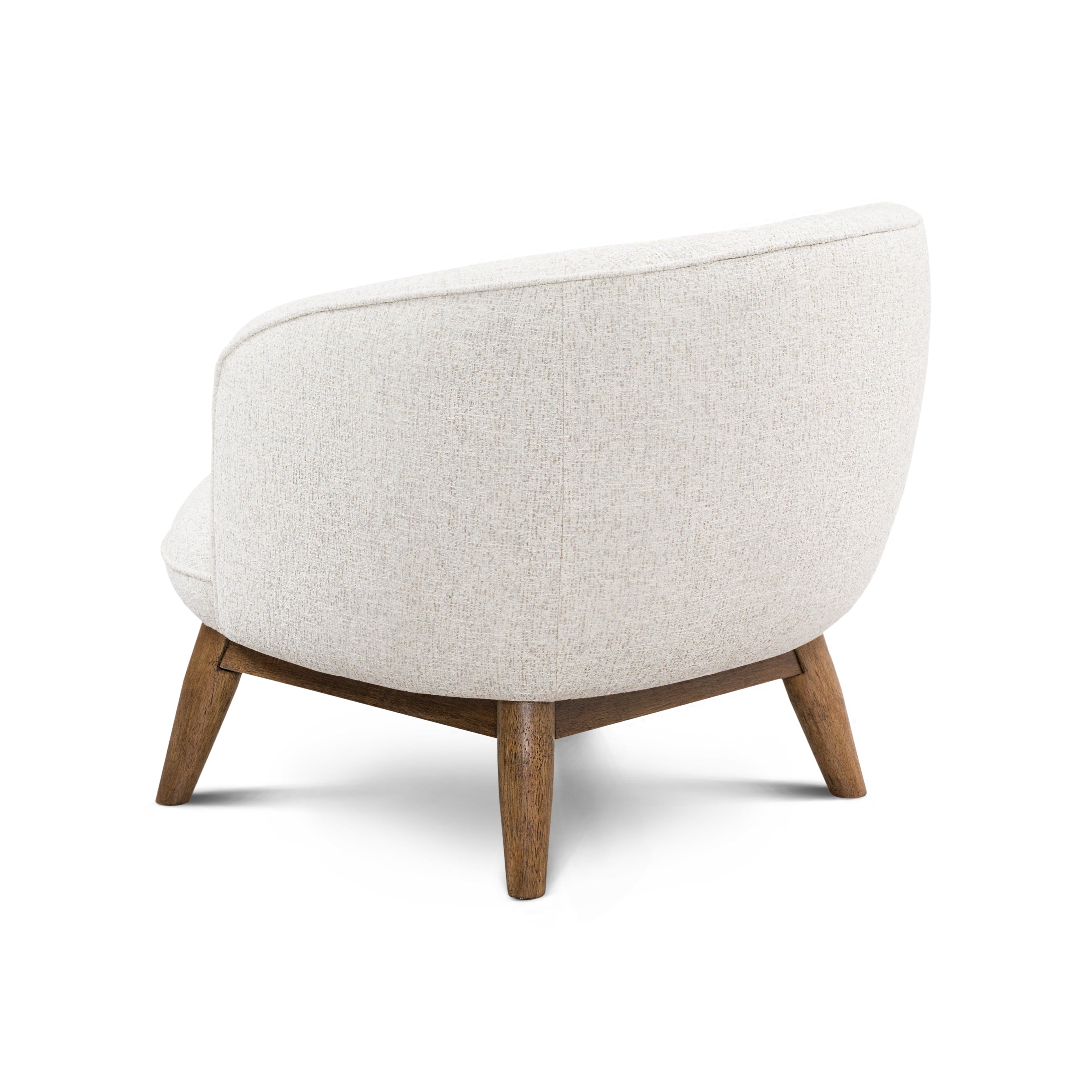 Upholstered armchair Benton wooden base