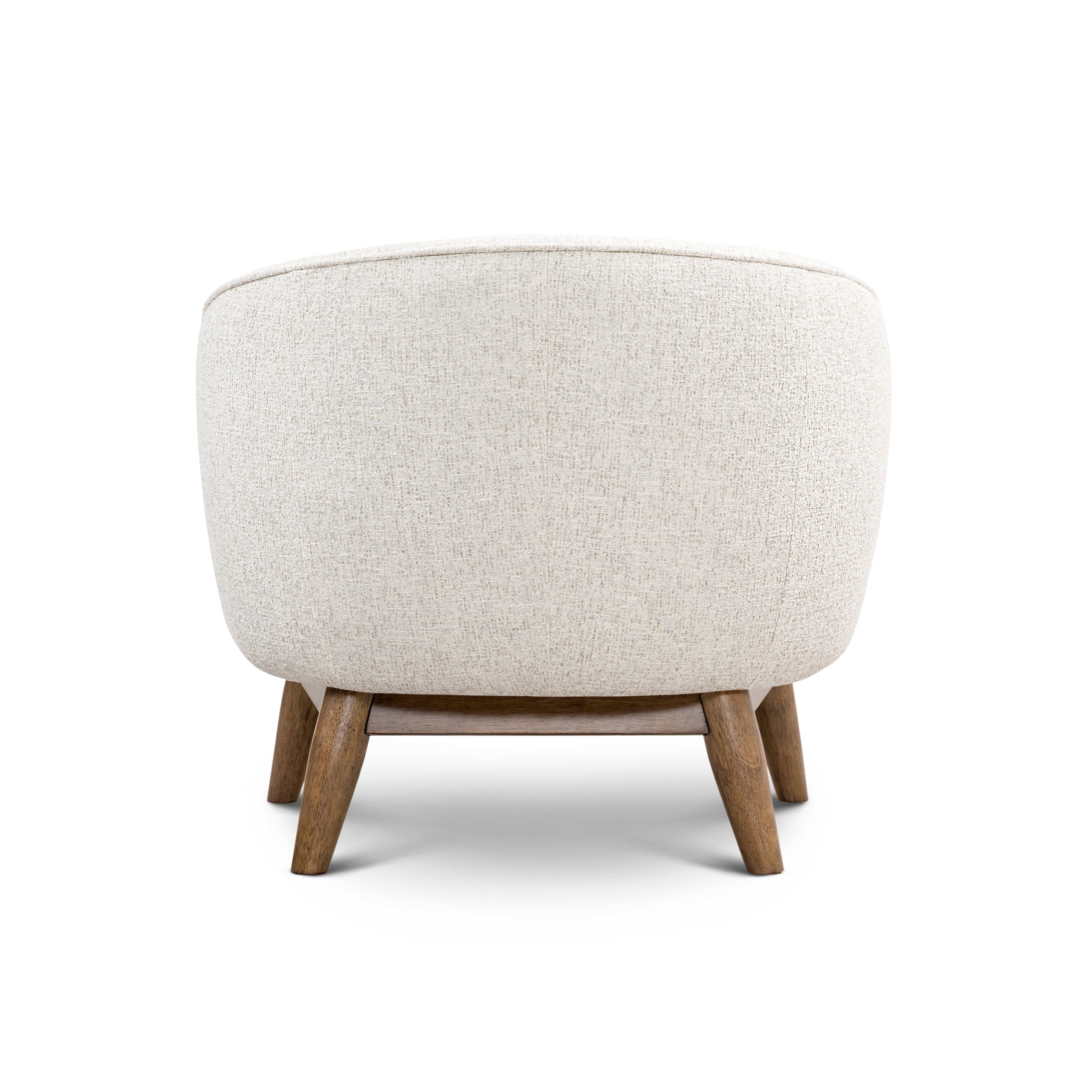 Upholstered armchair Benton wooden base