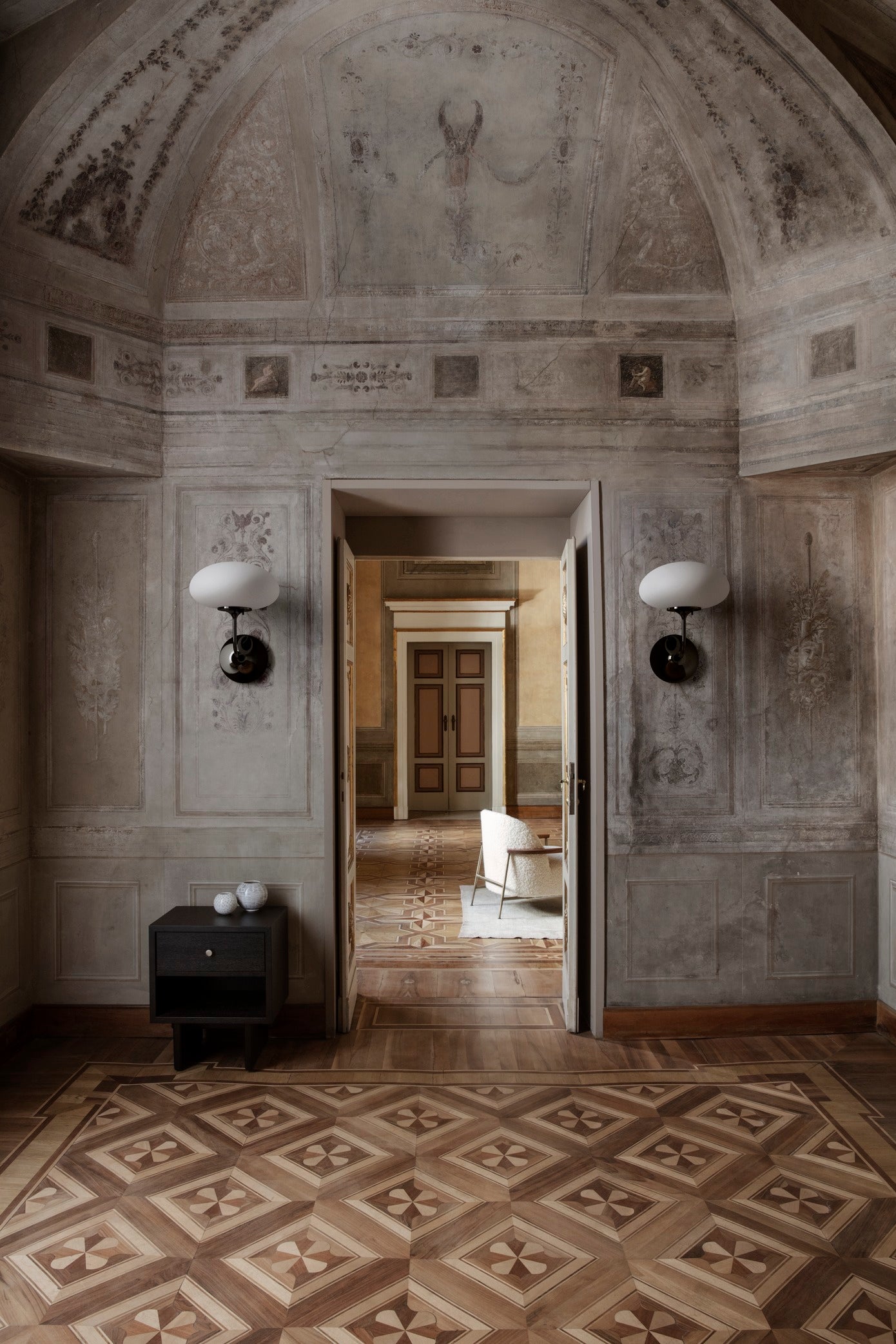 Nástěnné svítidlo STEMLITE černý chrom