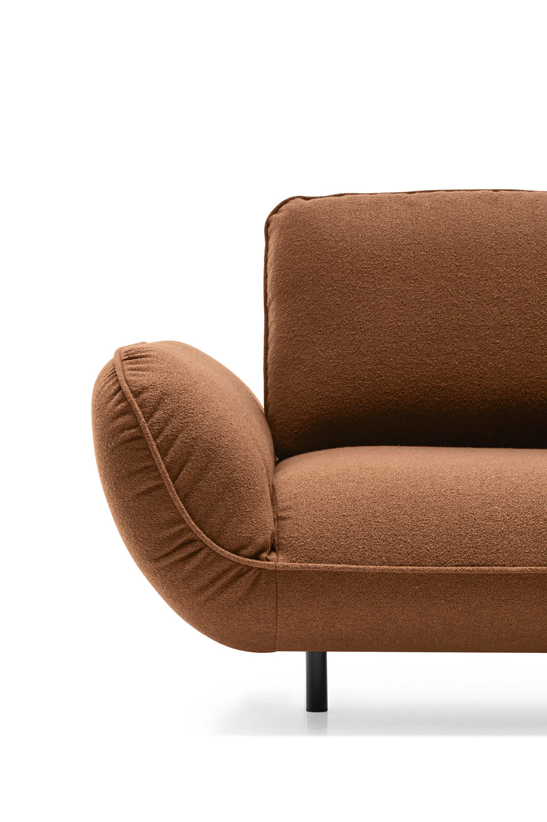 Left-sided FAVOLA upholstered corner sofa