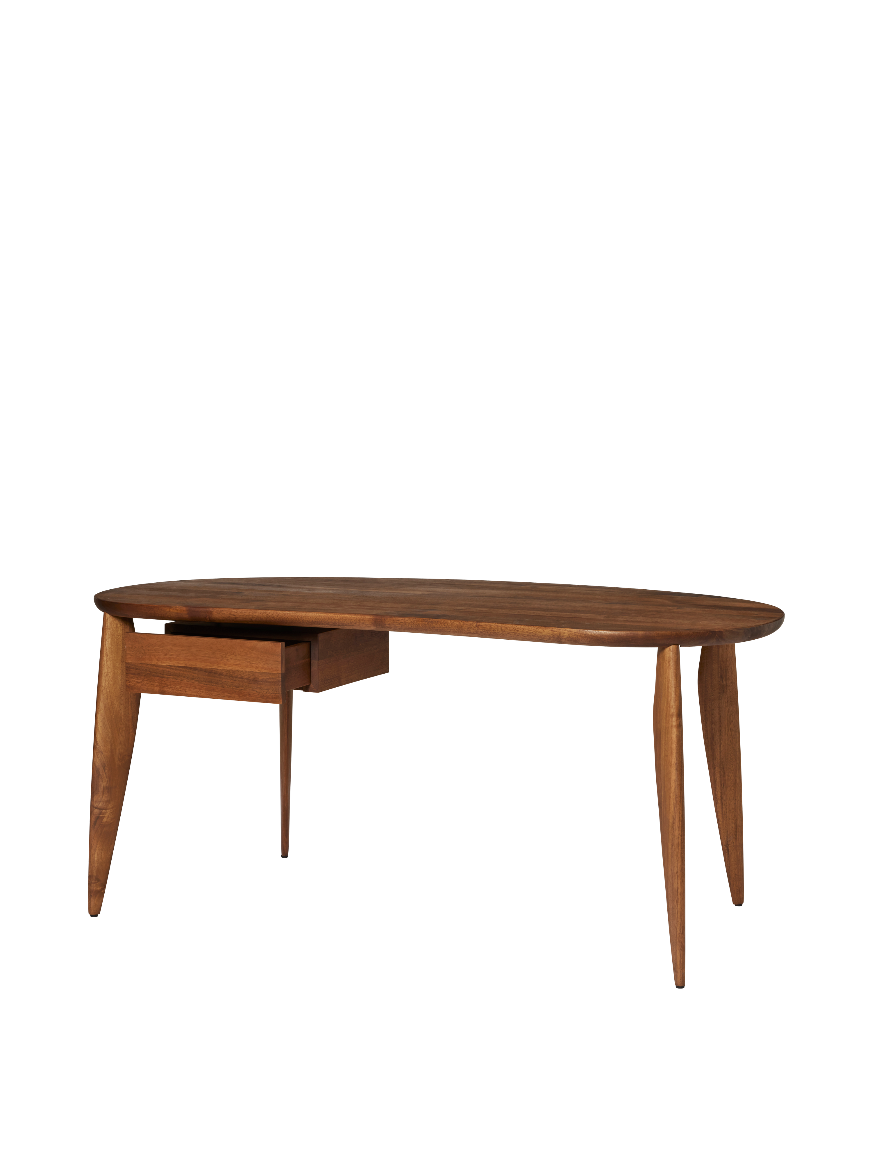 Psací stůl se zásuvkou FEVE ořechové dřevo