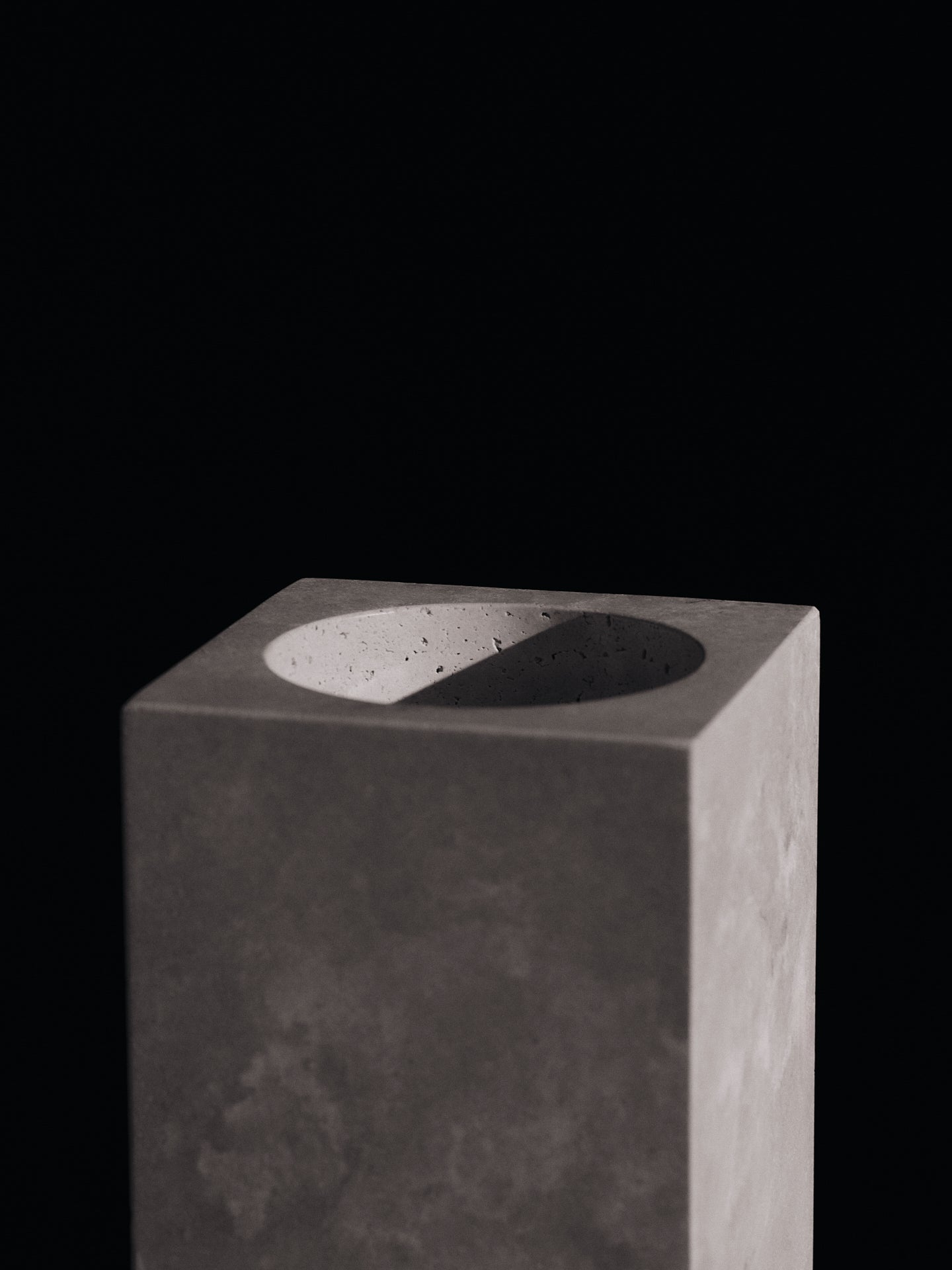 HEW travertine vase