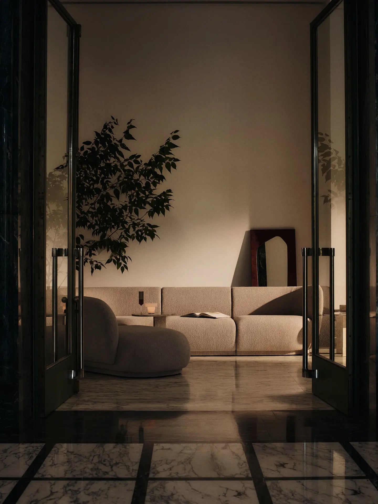 Lampa przenośna RIPPLE biały, marka ferm LIVING
