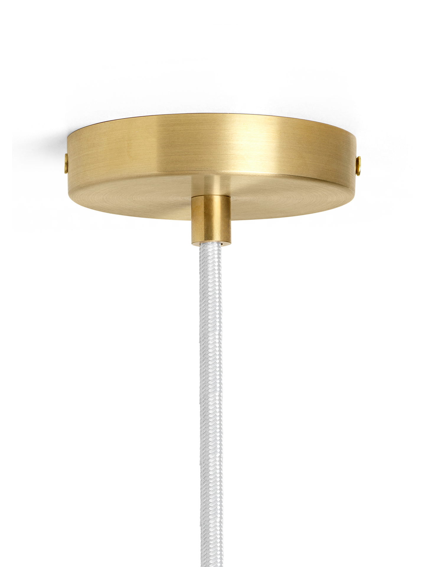 Lampa wisząca VUELTA biały z mosiężnym wykończeniem – styl nowoczesny