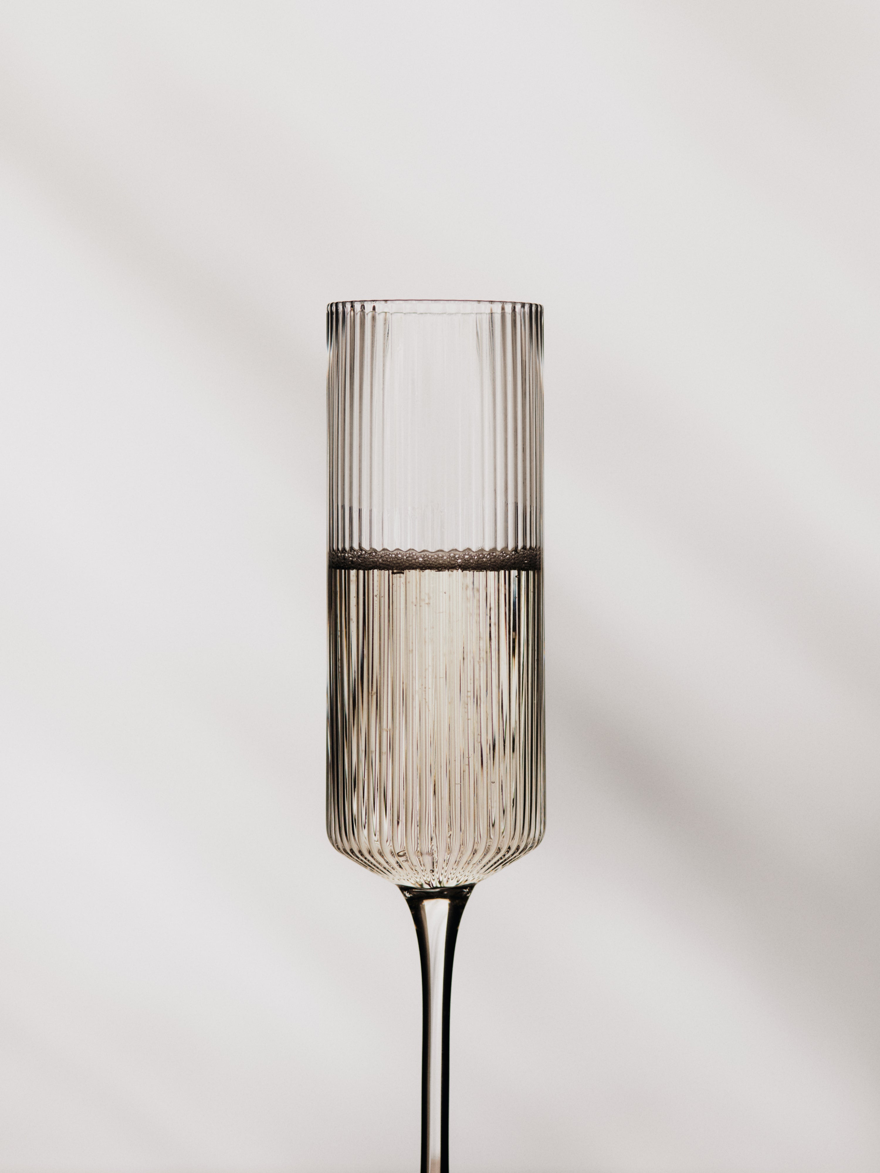 Sada skleniček na šampaňské RIPPLE FLUTES skleněné