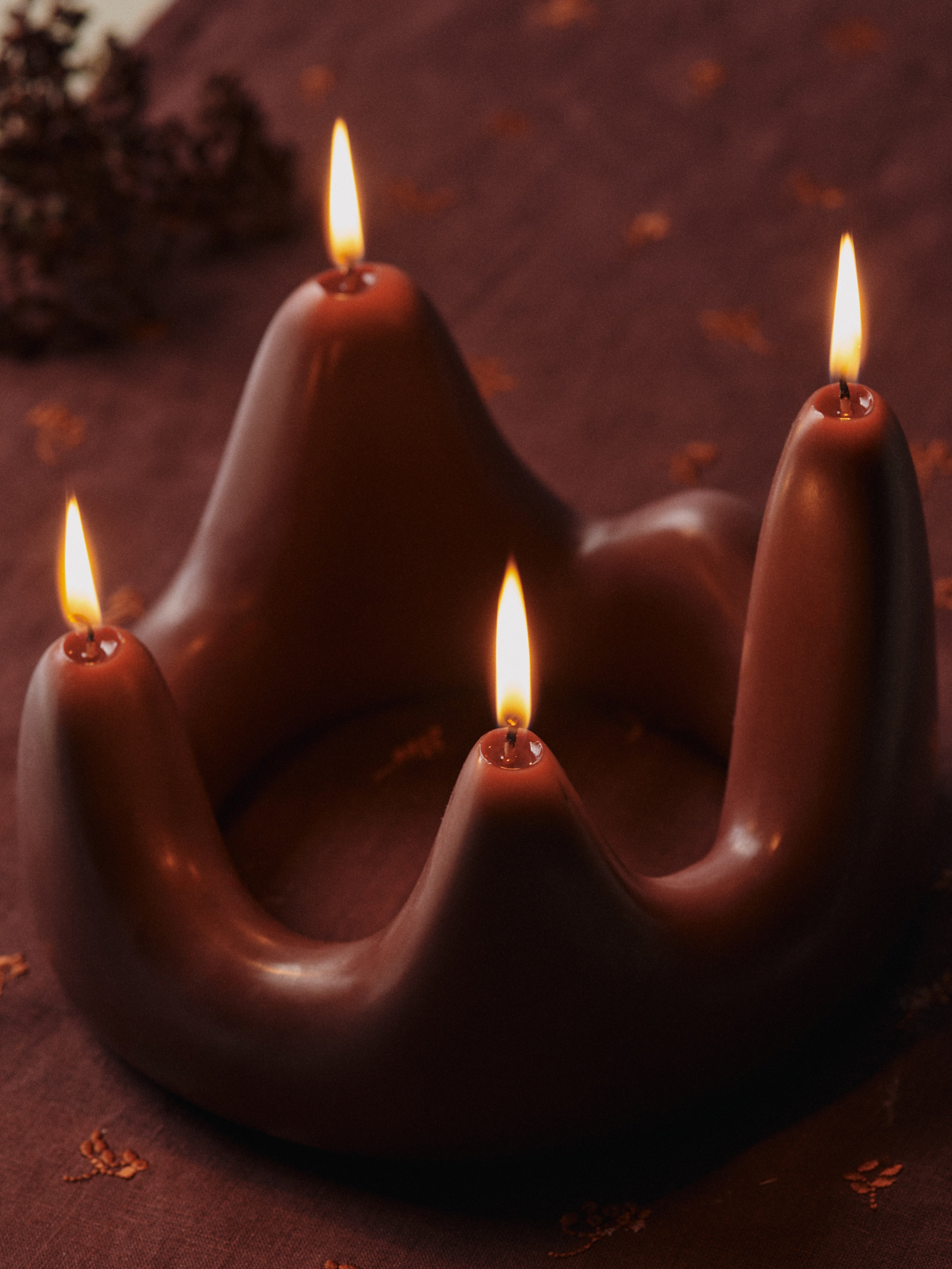 STALA candle burgundy