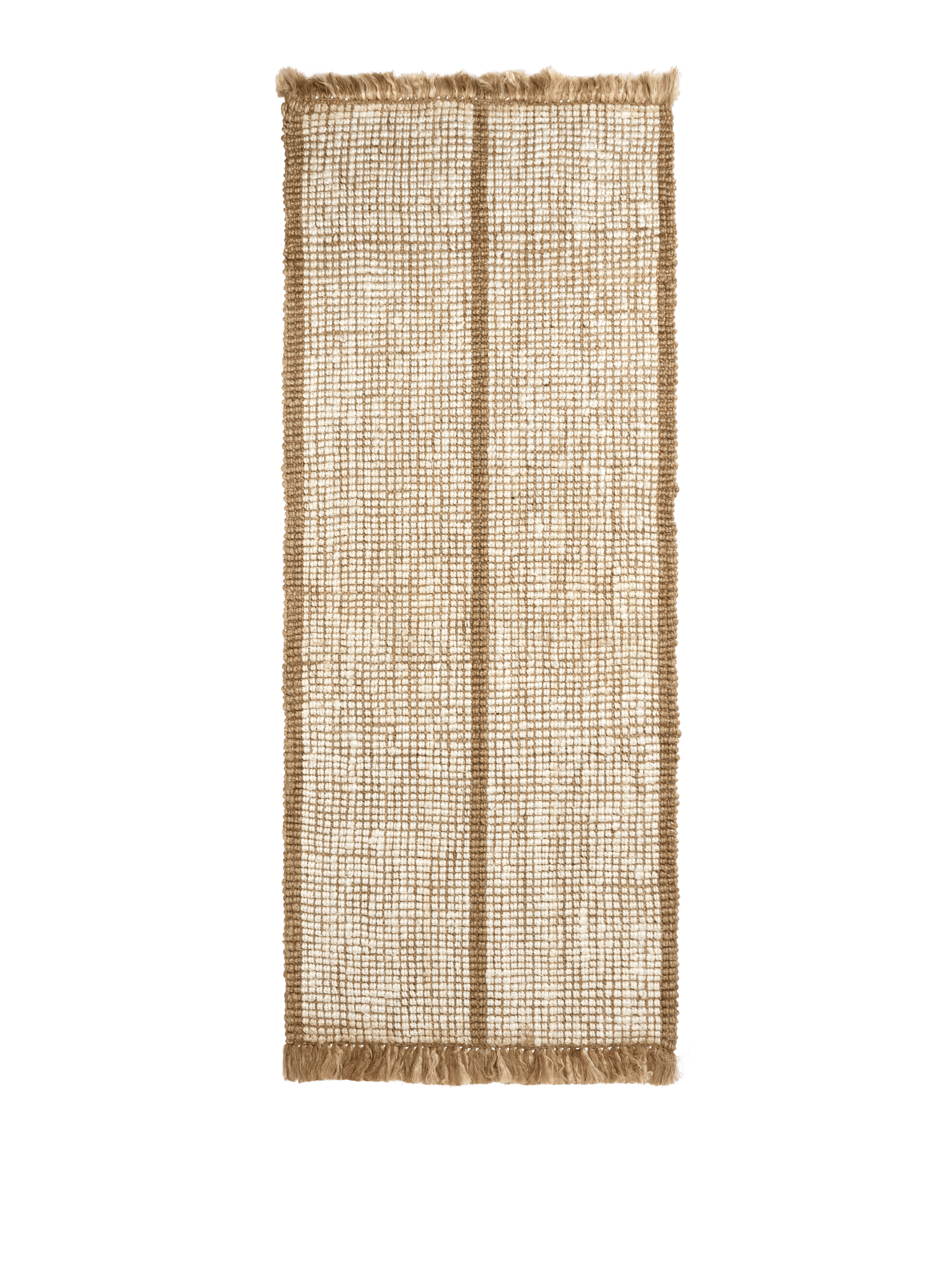 ATHENS STRIPES cream runner with jute