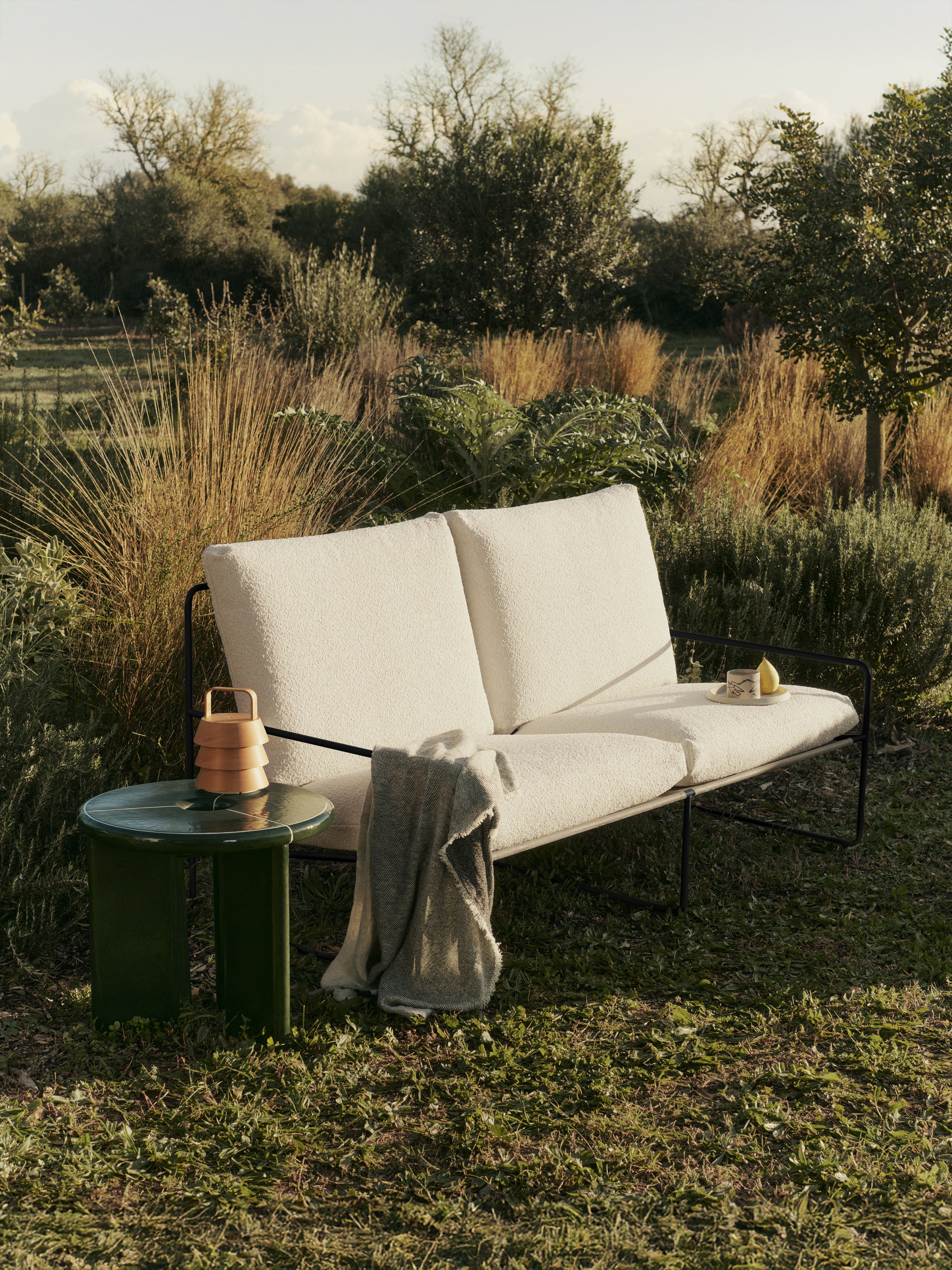 DEYA Dark Green Side Table