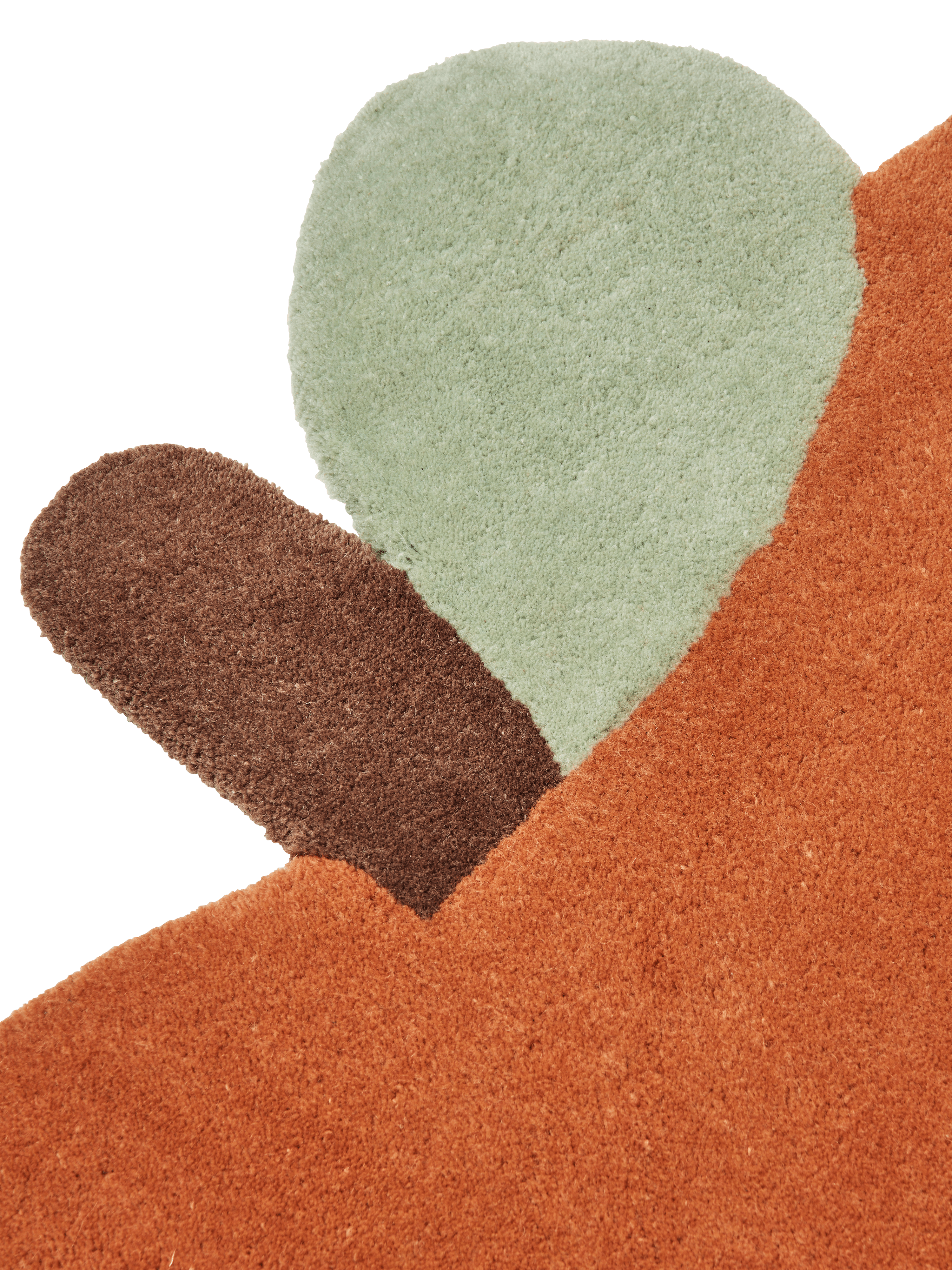 Dětský koberec APPLE cihlový se zelenou