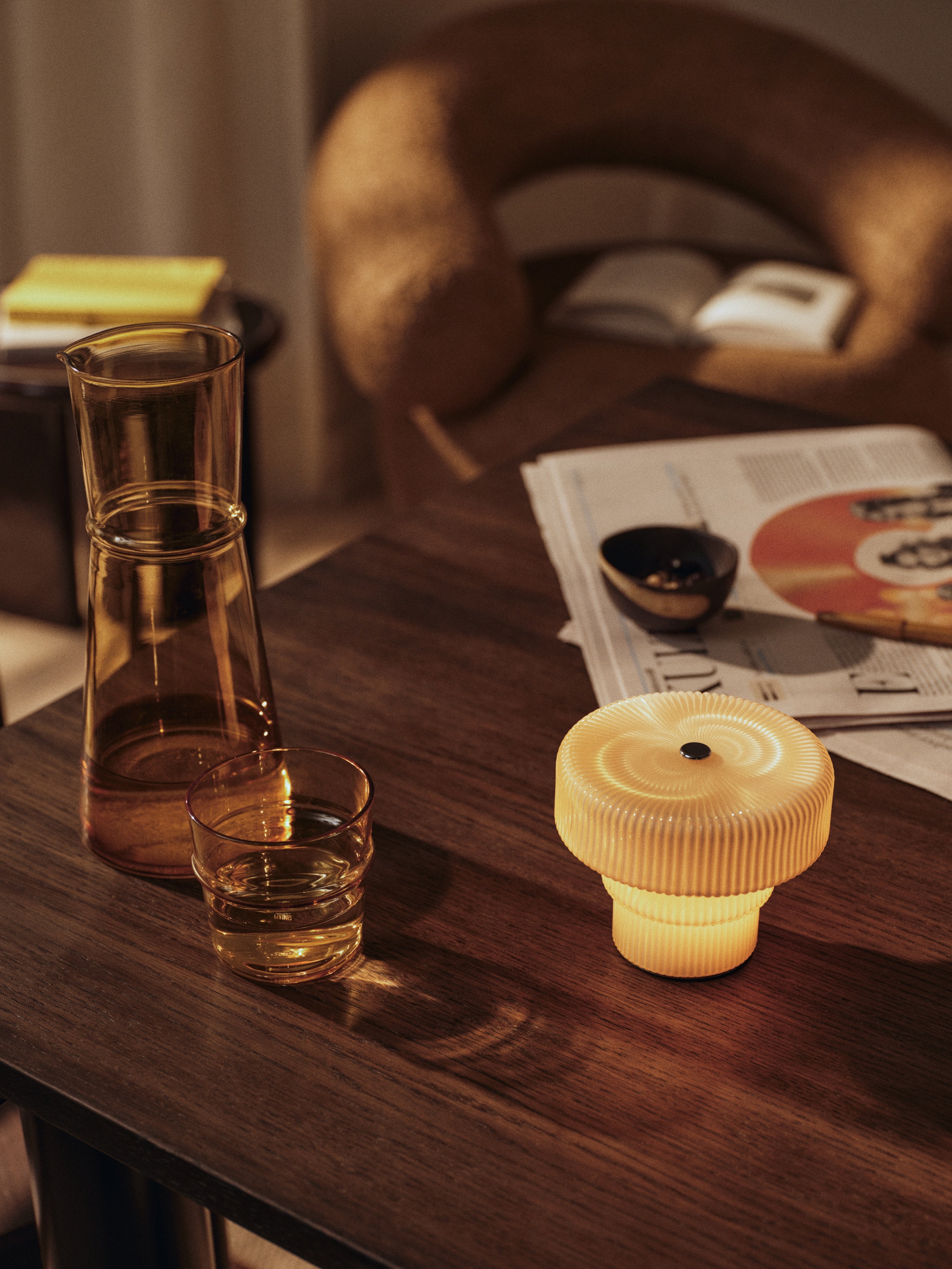 RIPPLE Portable Lamp Cream