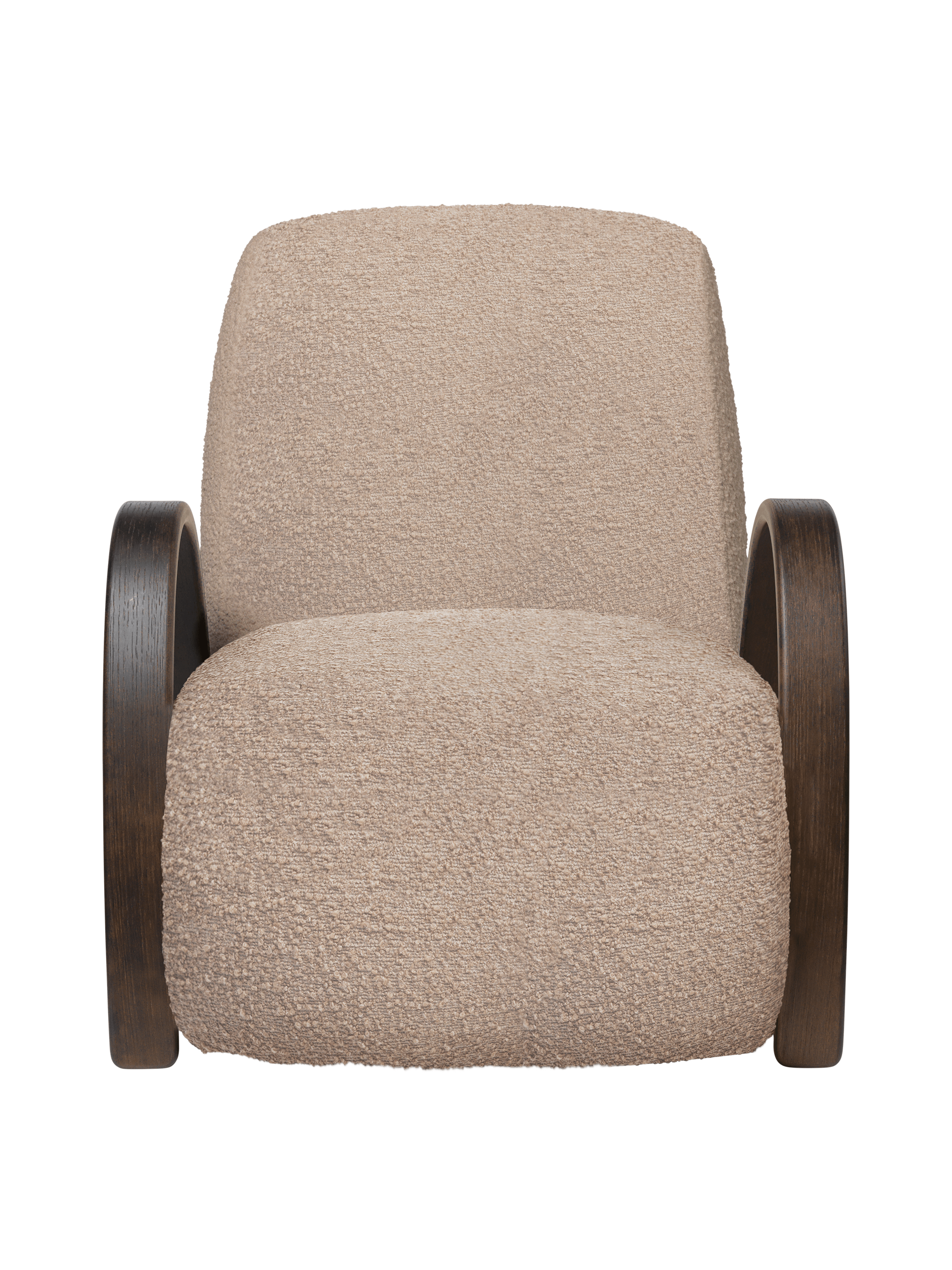 Fotel BUUR LOUNGE béžový boucle