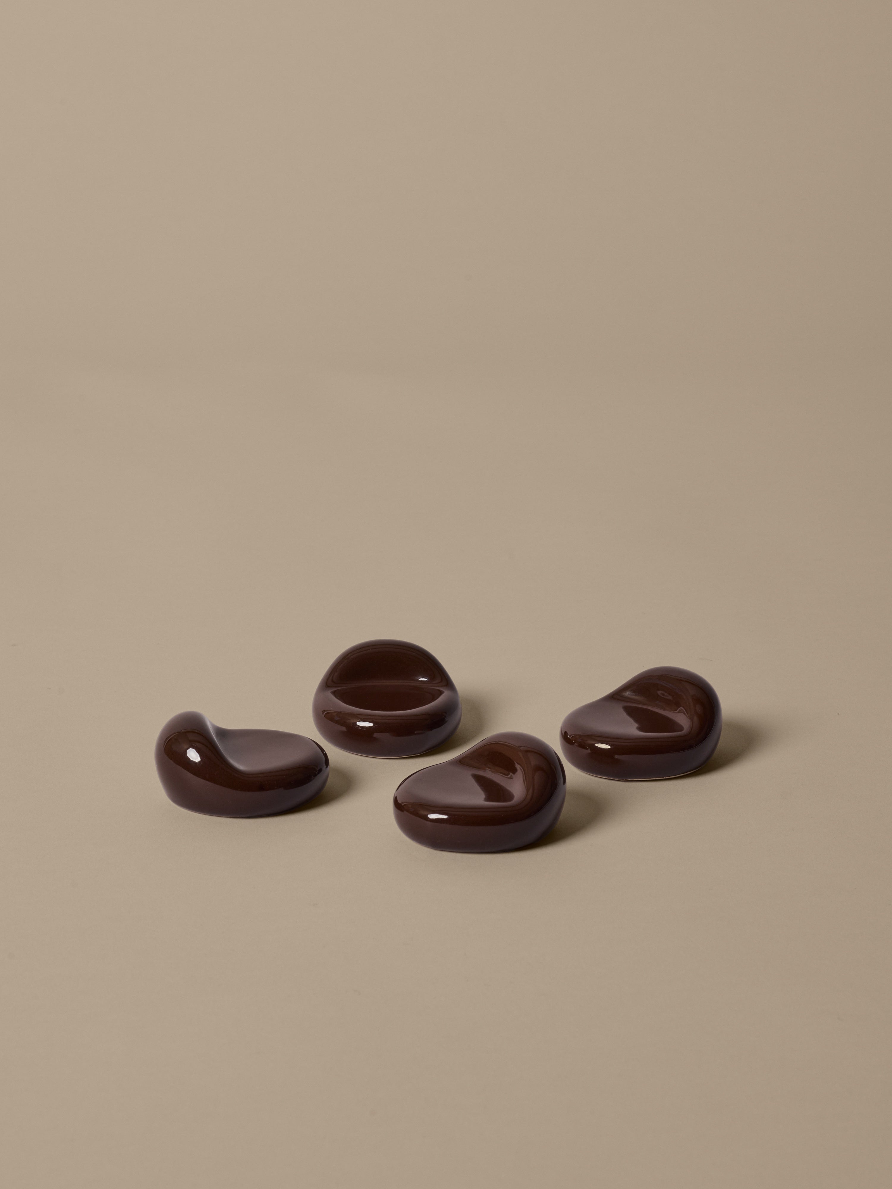 NUBE Brown Planter Coaster Set