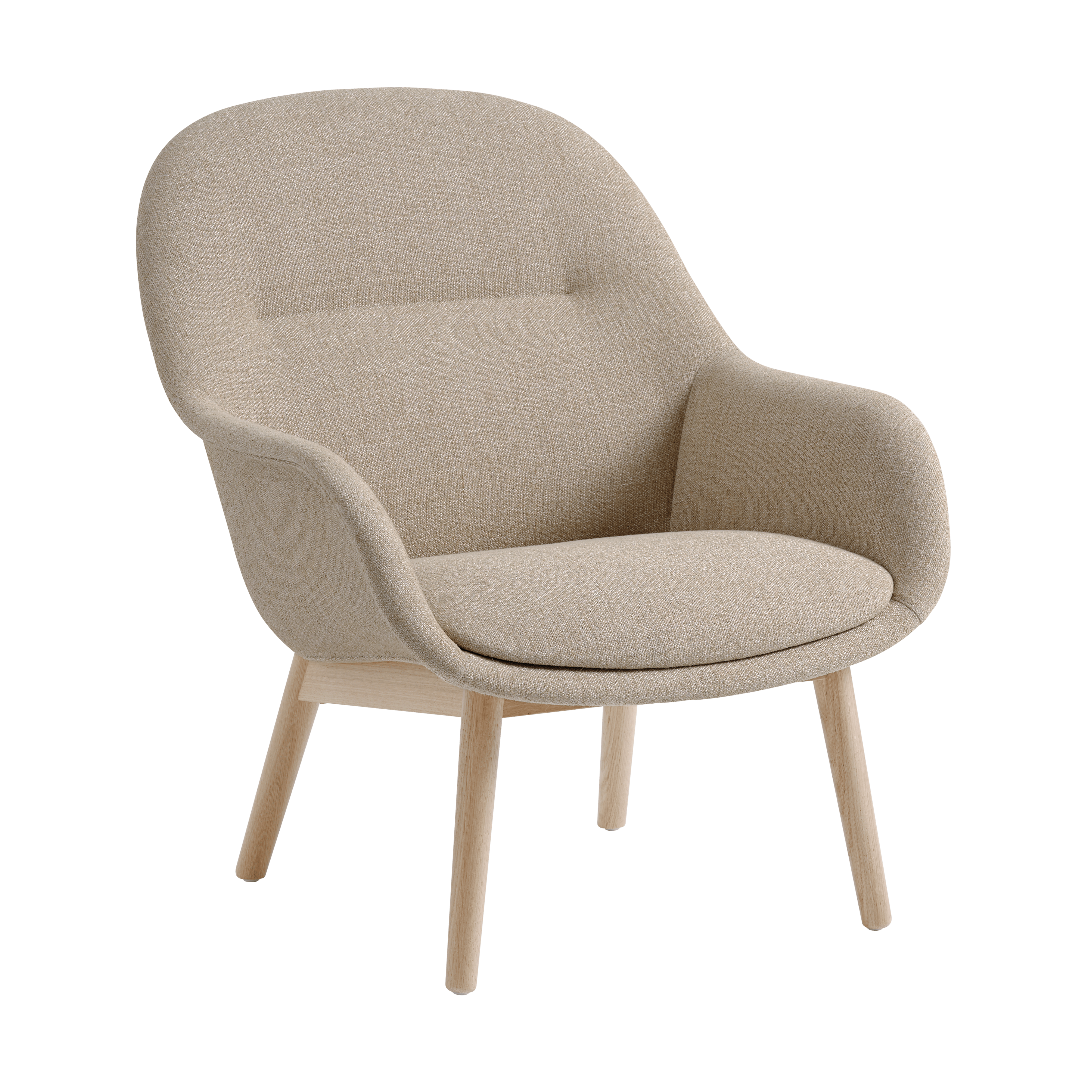FIBER Armchair Customized with Wooden Base