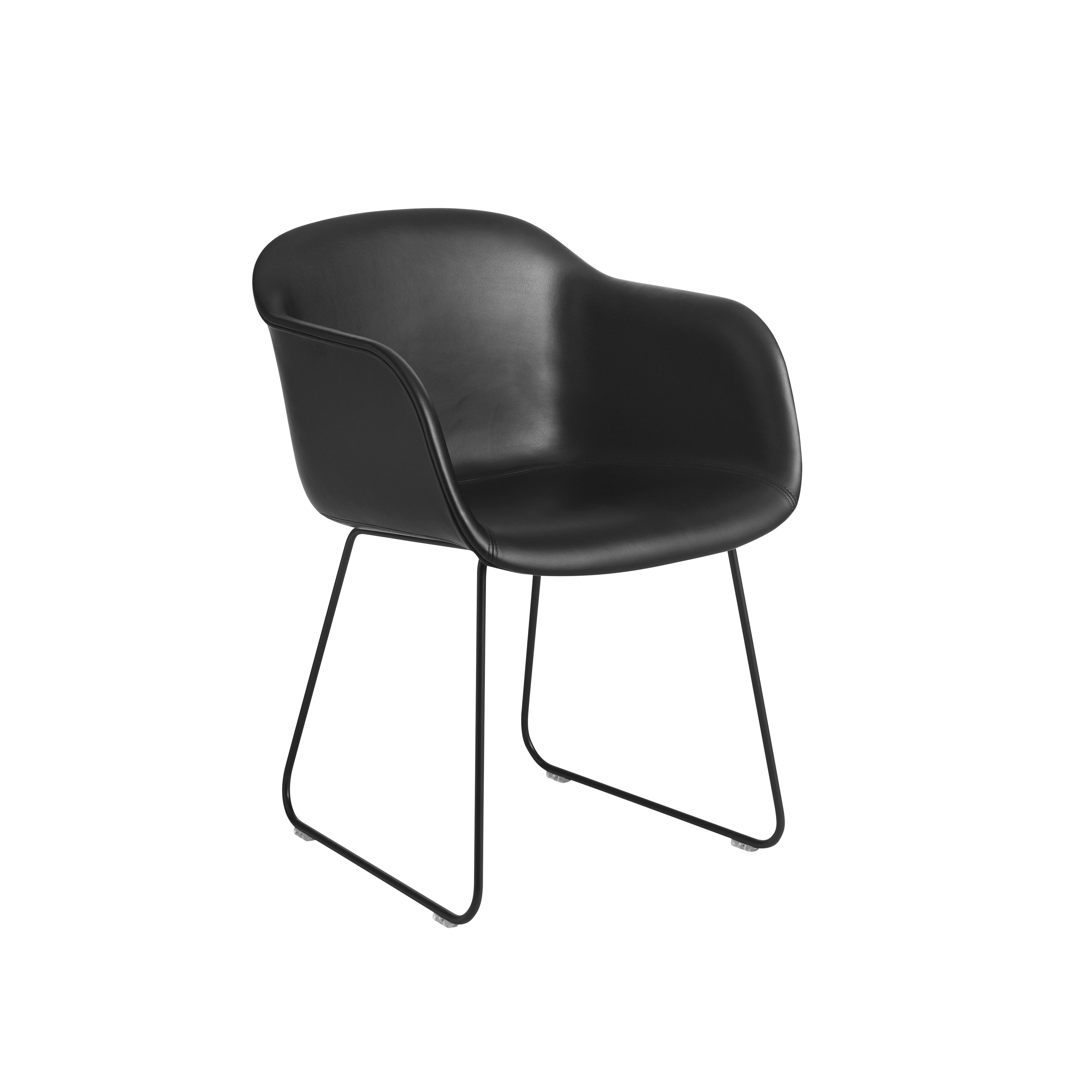 FIBER Armchair with Customizable Base in Sled Shape