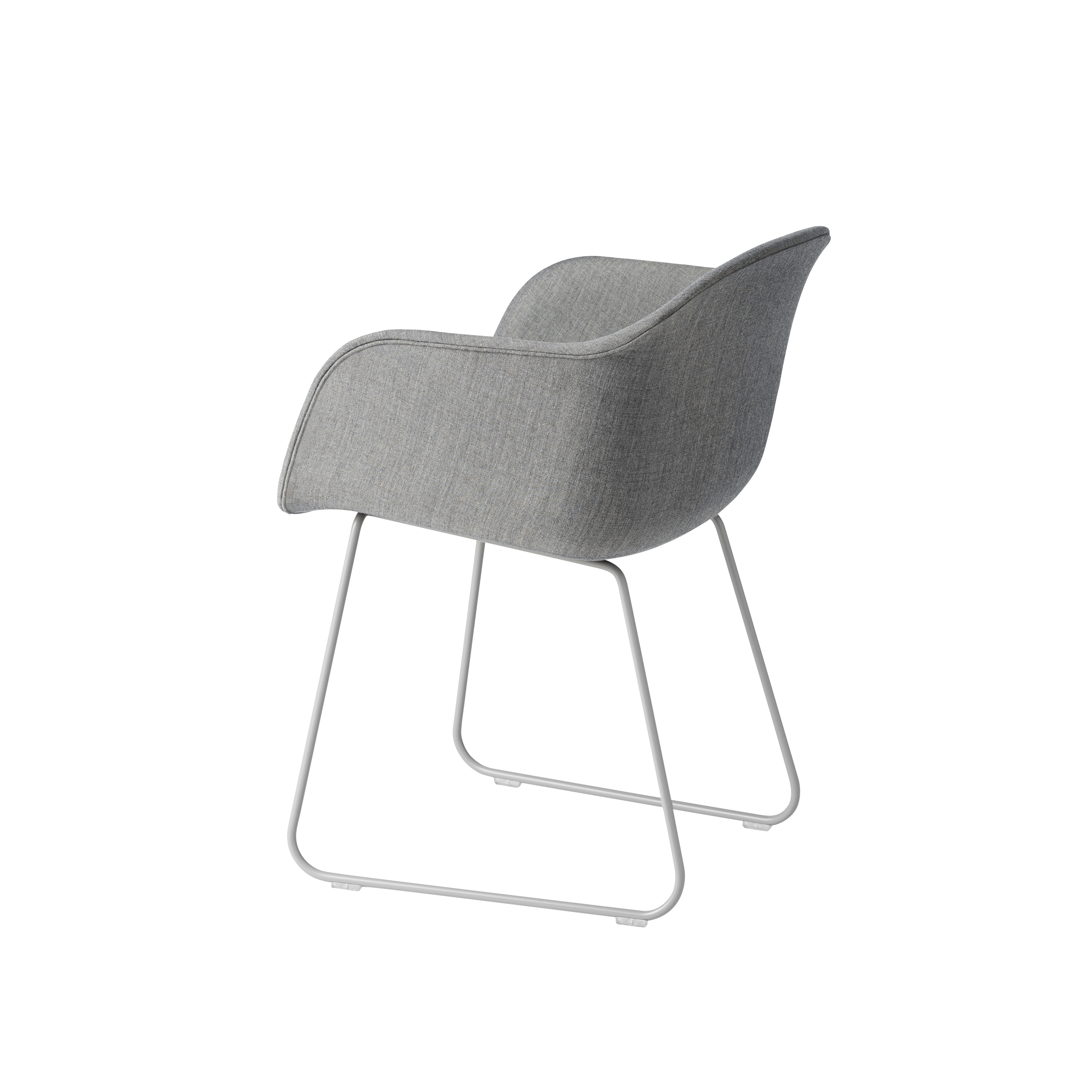 FIBER Armchair with Customizable Base in Sled Shape