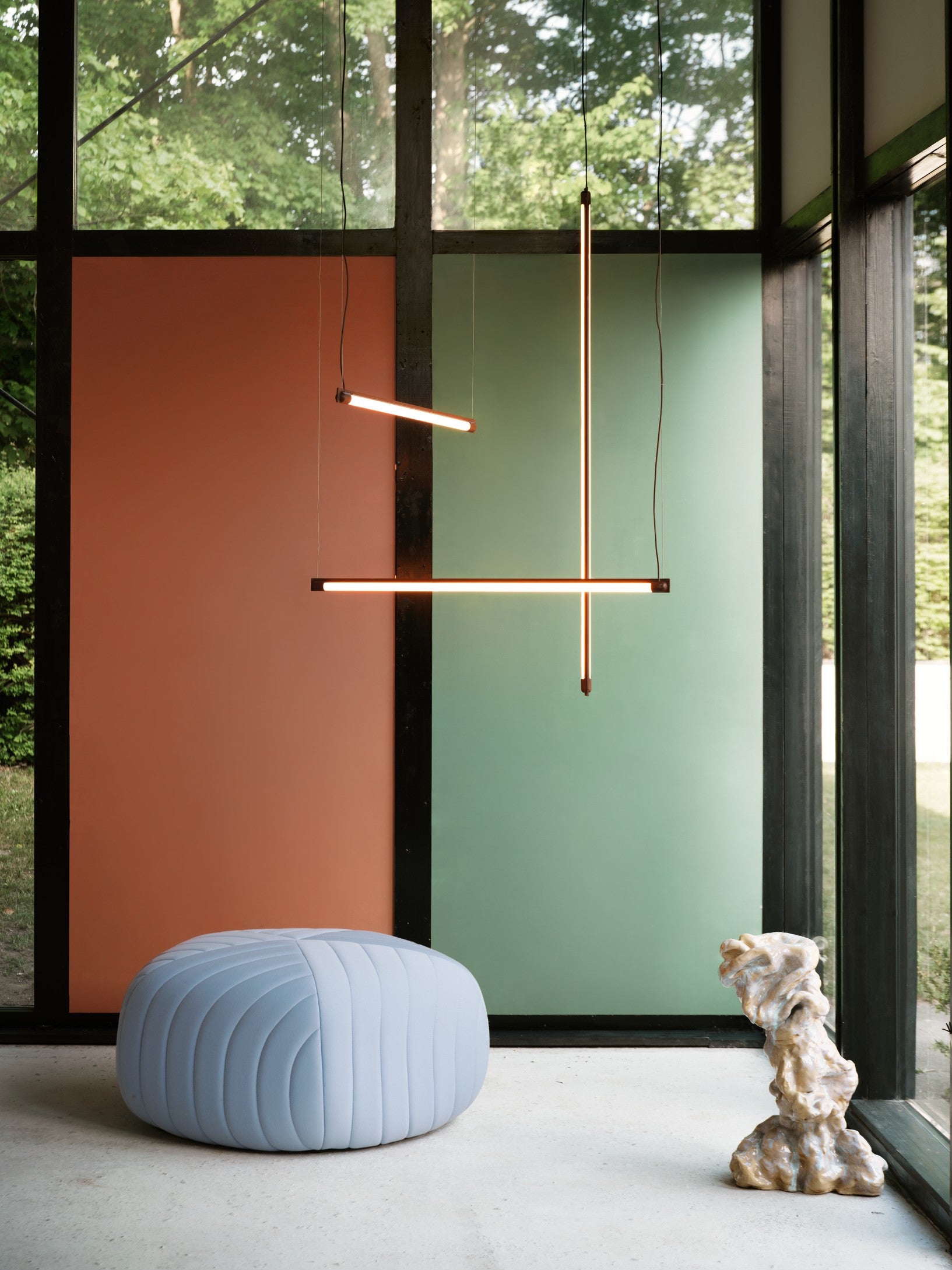 Hanging lamp FINE burgundy