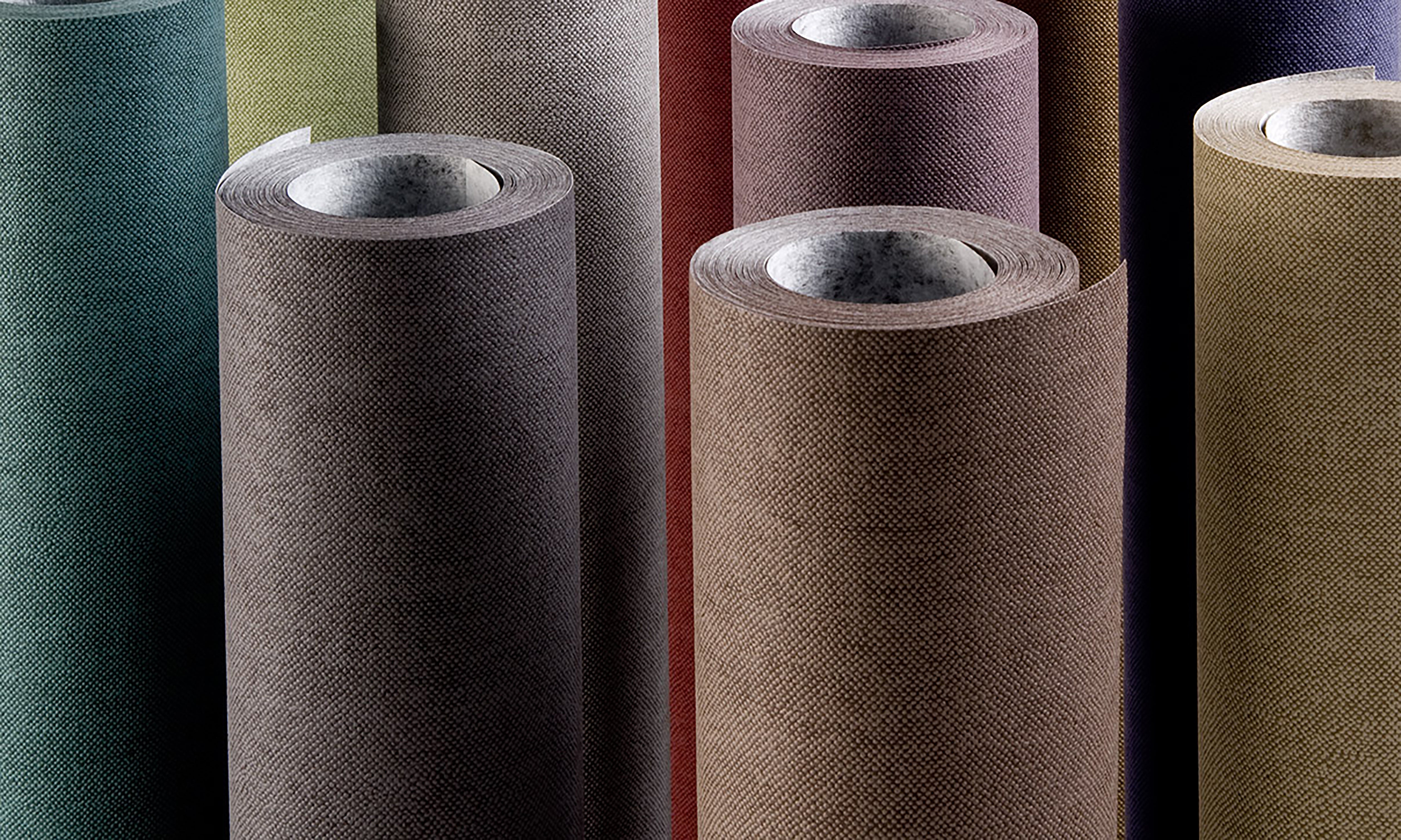 Tapeta se strukturou napodobující plátno LIN písková