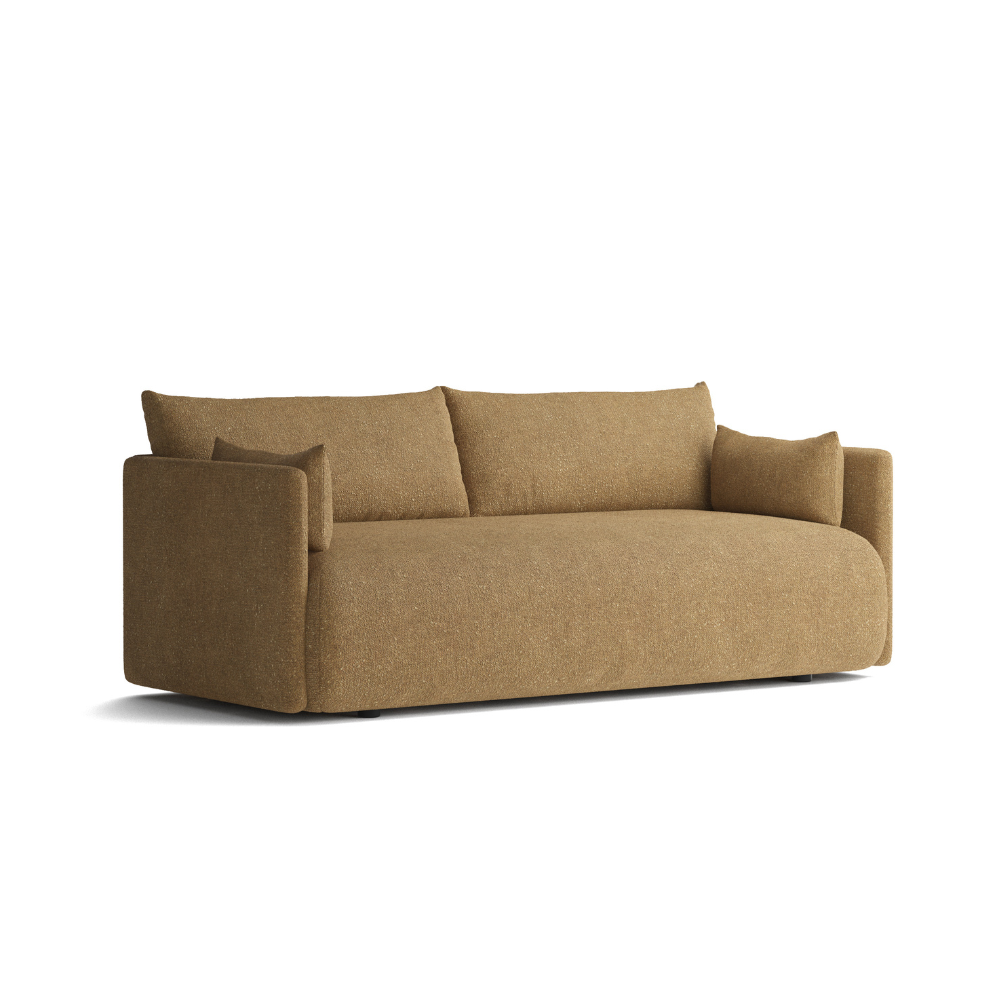 2-seater OFFSET mustard sofa