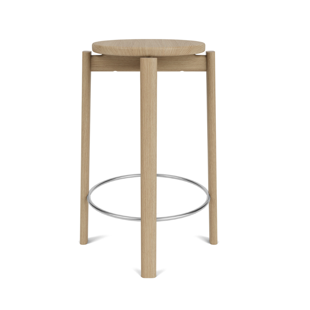PASSAGE Oak Wood Stool
