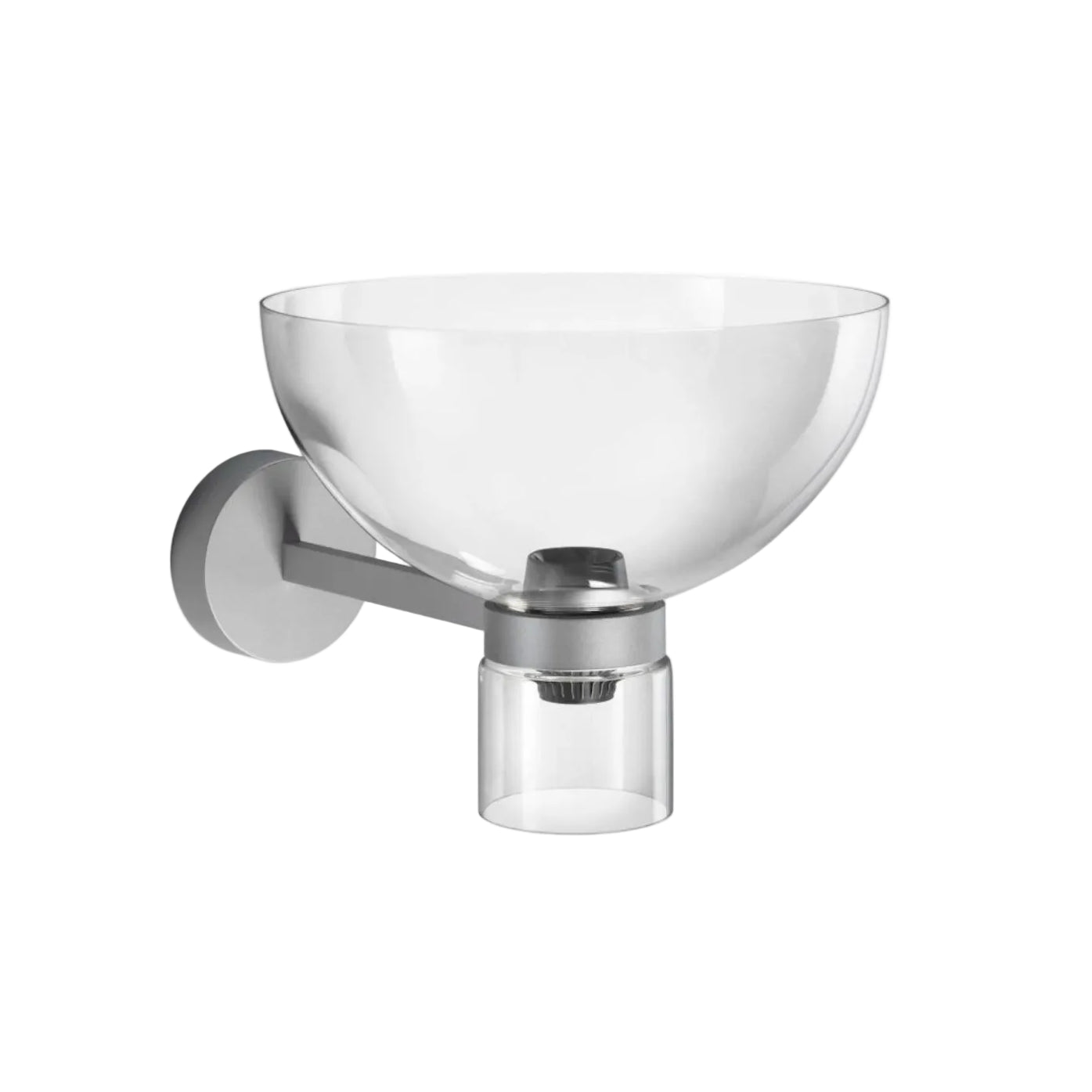 Nástěnné svítidlo NOCTURNE BOWL stříbrné