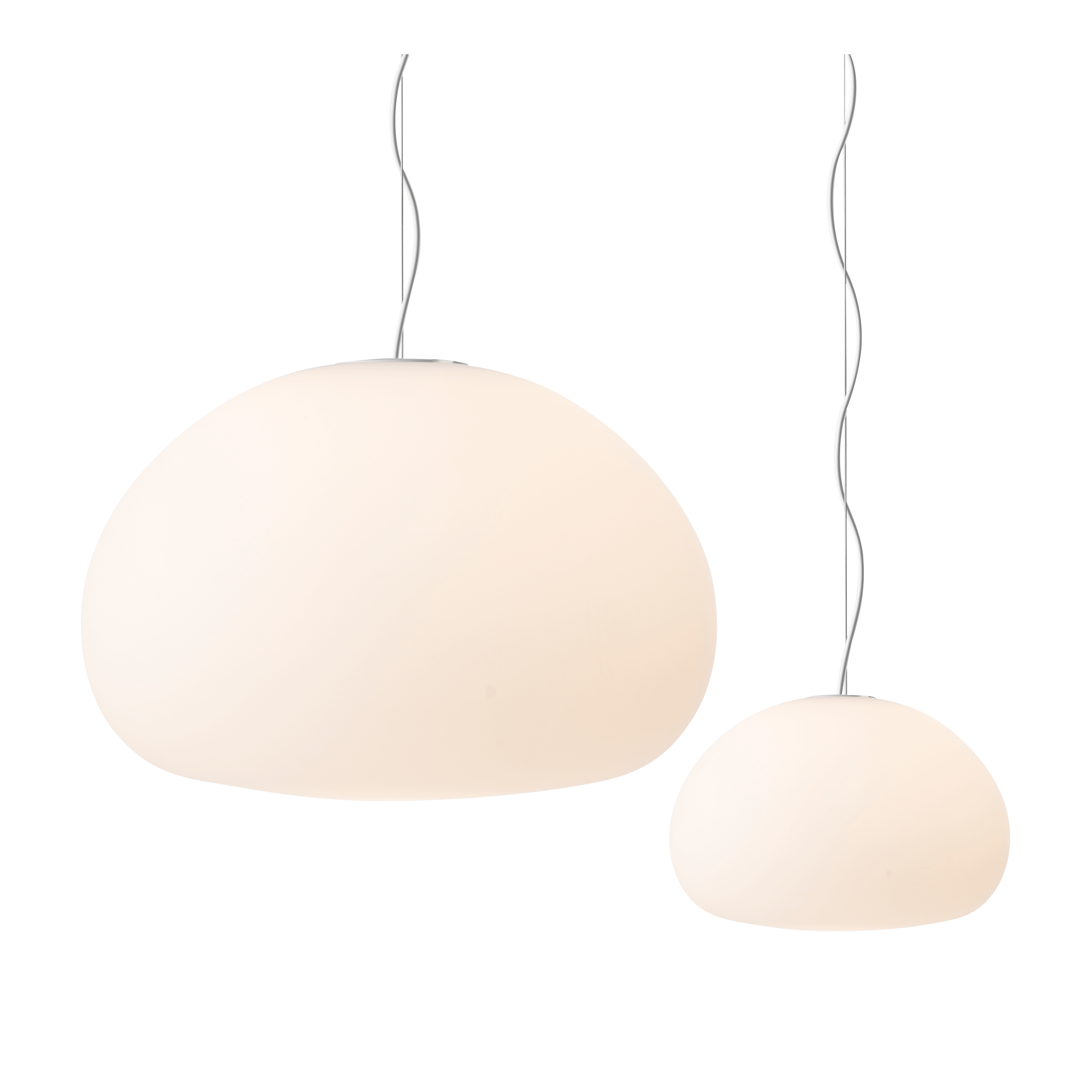 Závěsná lampa FLUID opálové sklo