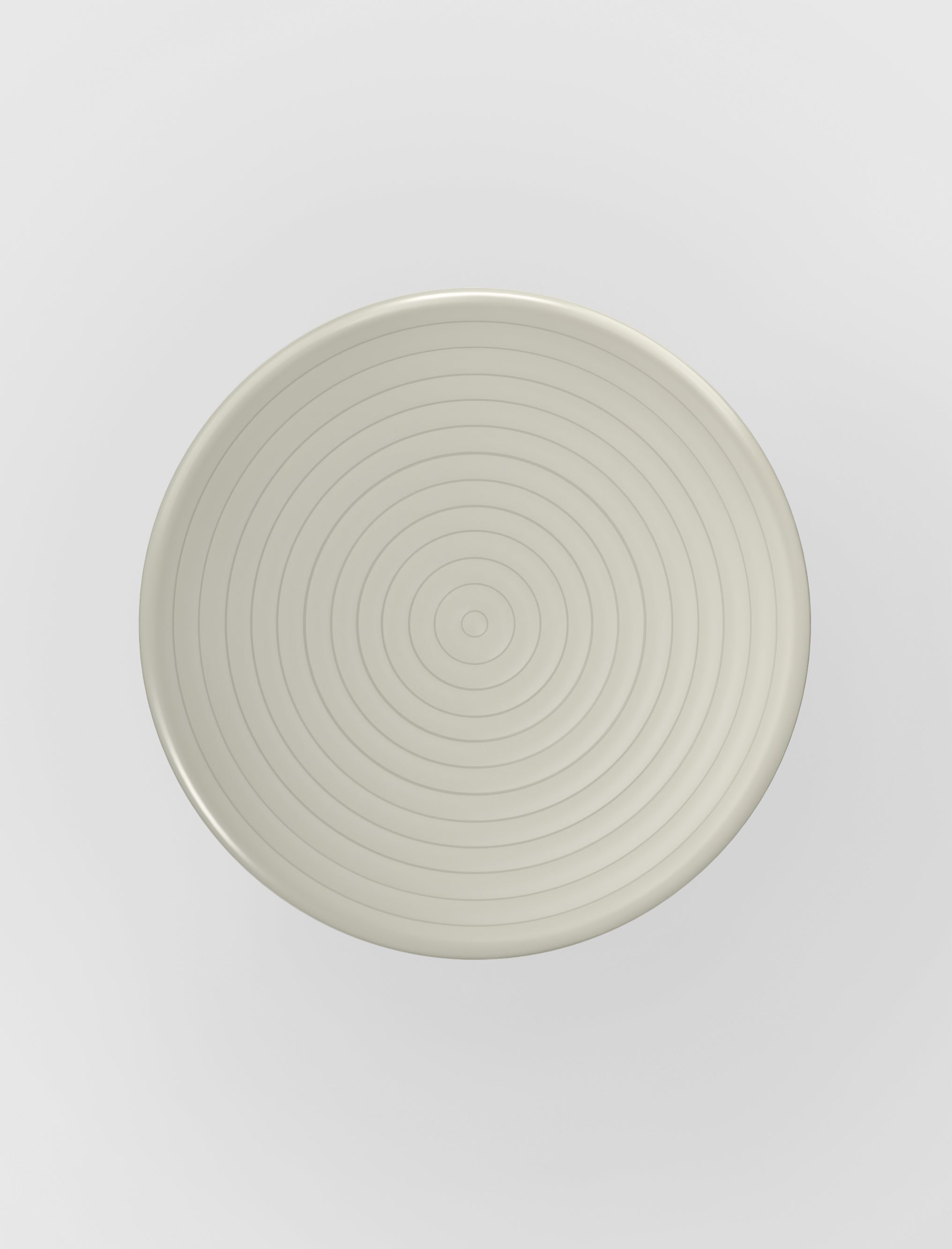 Kulatý venkovní stůl GROOVE zlomená bílá