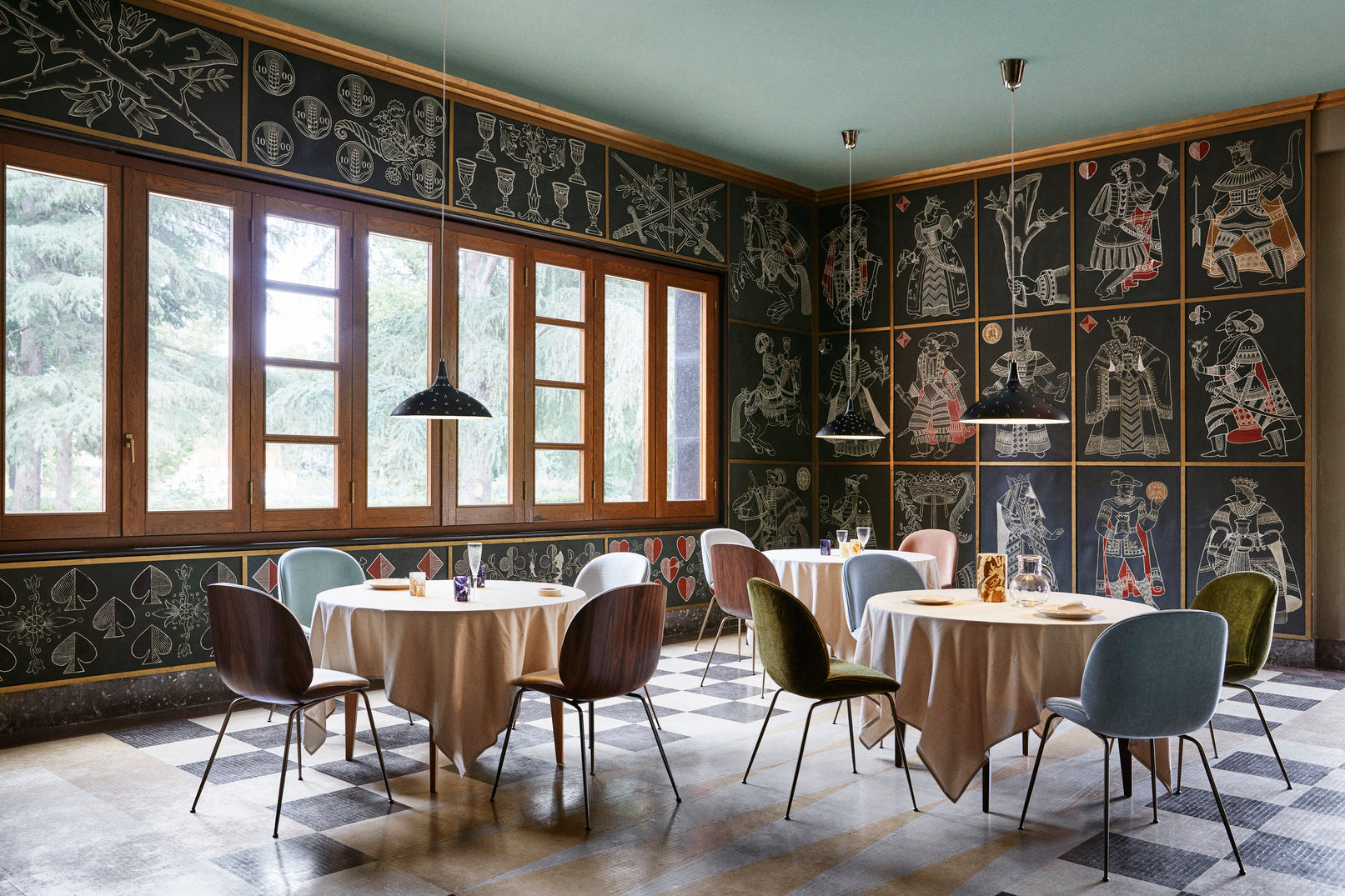 Závěsné svítidlo 1965 zlaté