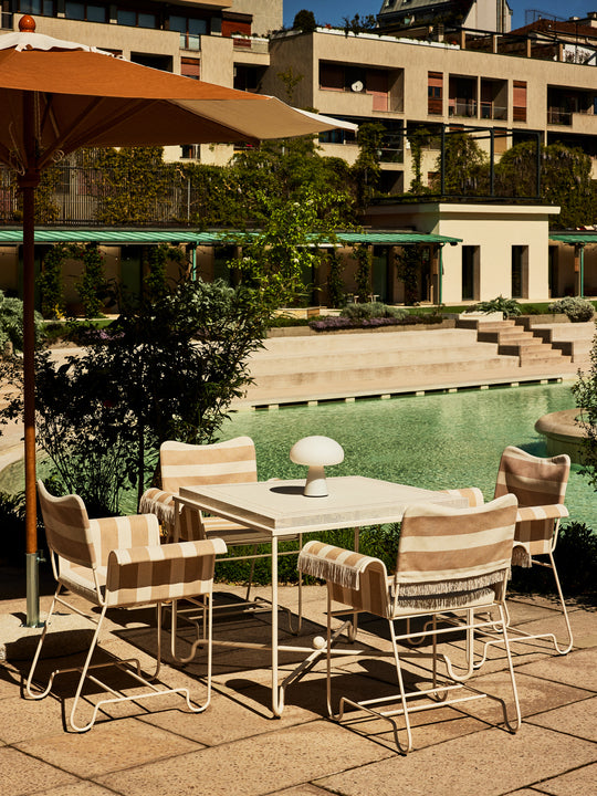 Stół ogrodowy TROPIQUE biała stal