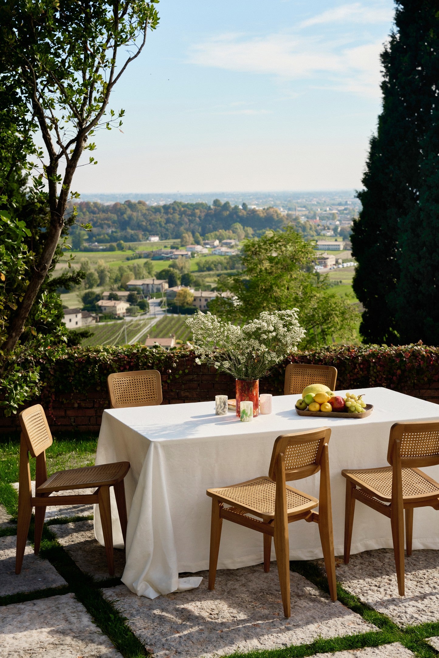 Zahradní křeslo C-CHAIR z teakového dřeva s pleteninou