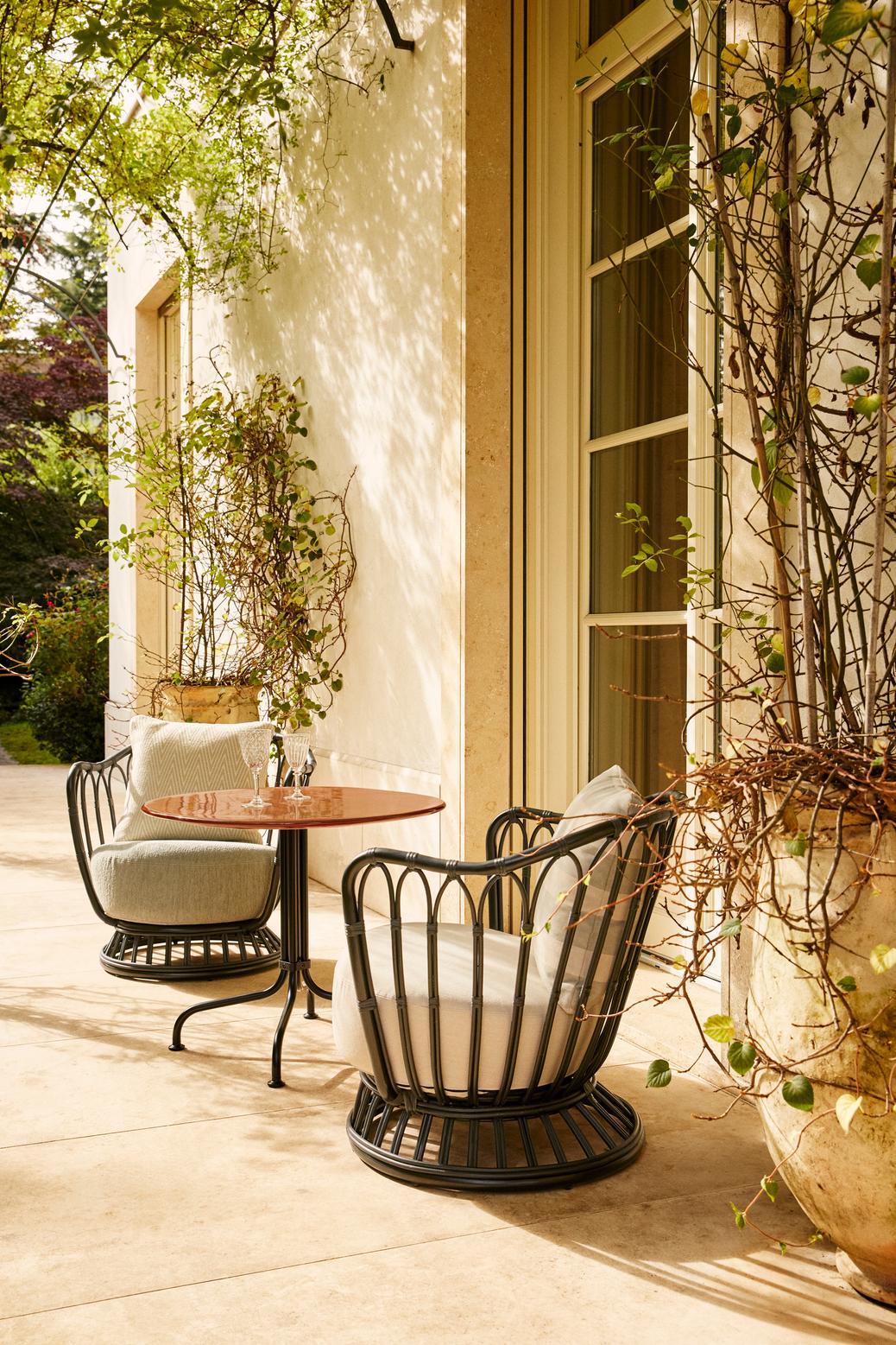 Stół ogrodowy CARMEL biała ceramika