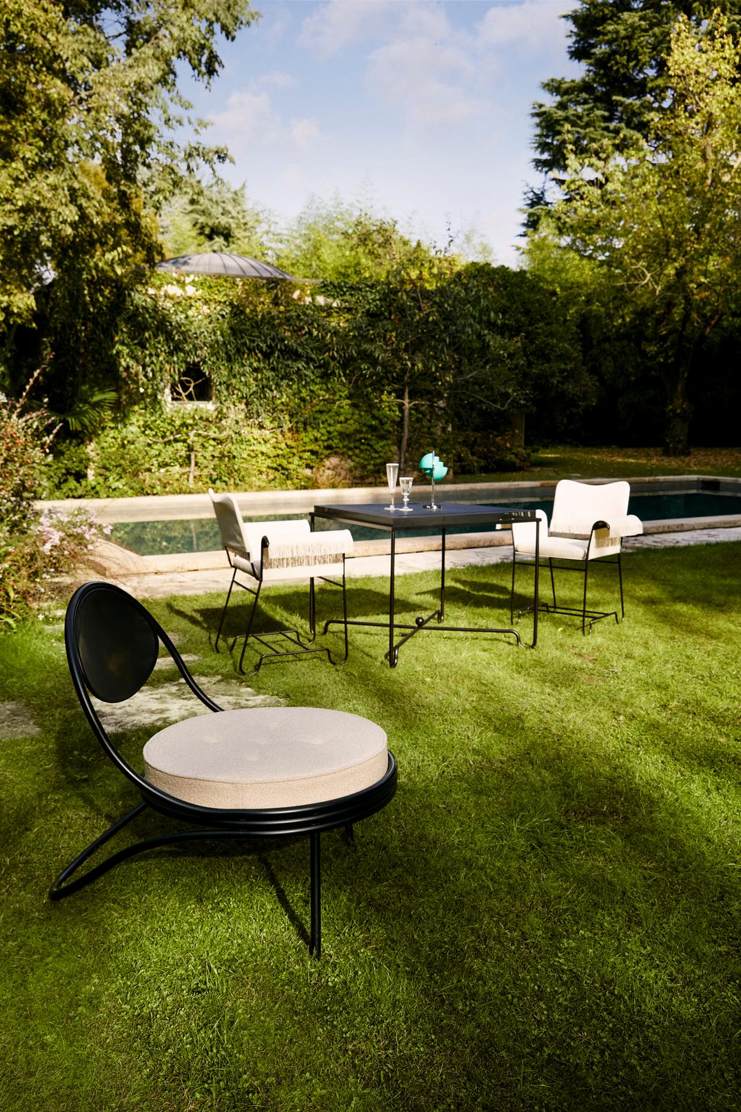 Stół ogrodowy TROPIQUE biała stal