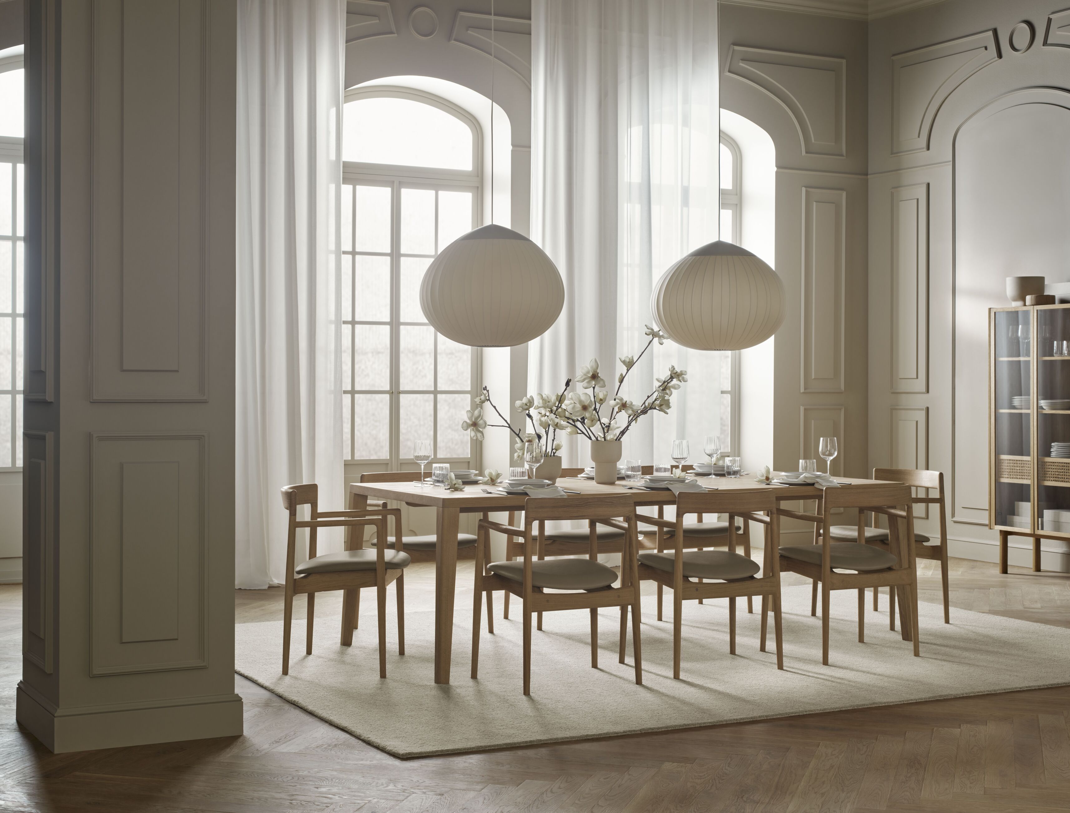 Židle CALMA tmavé dubové dřevo