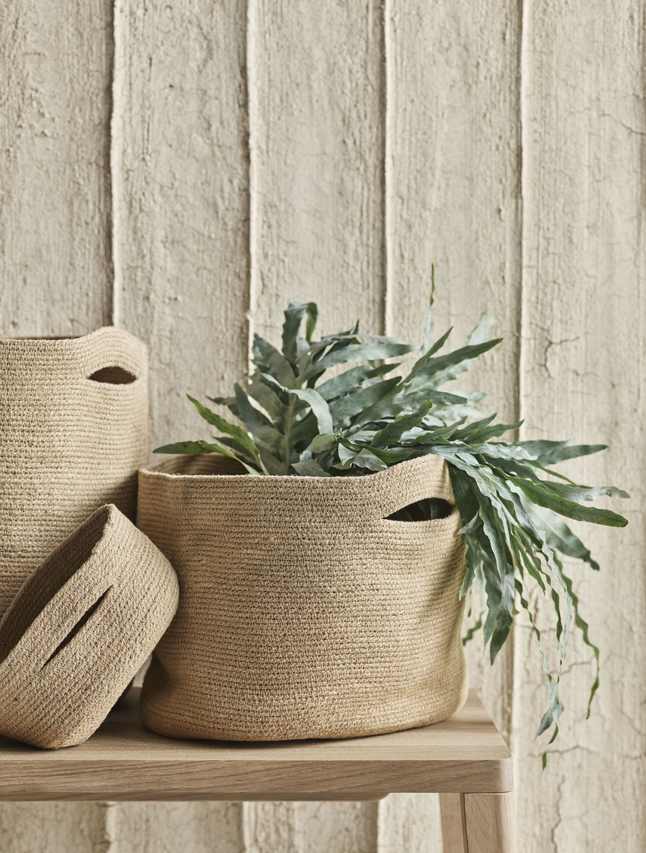 Košík RIBBED béžový