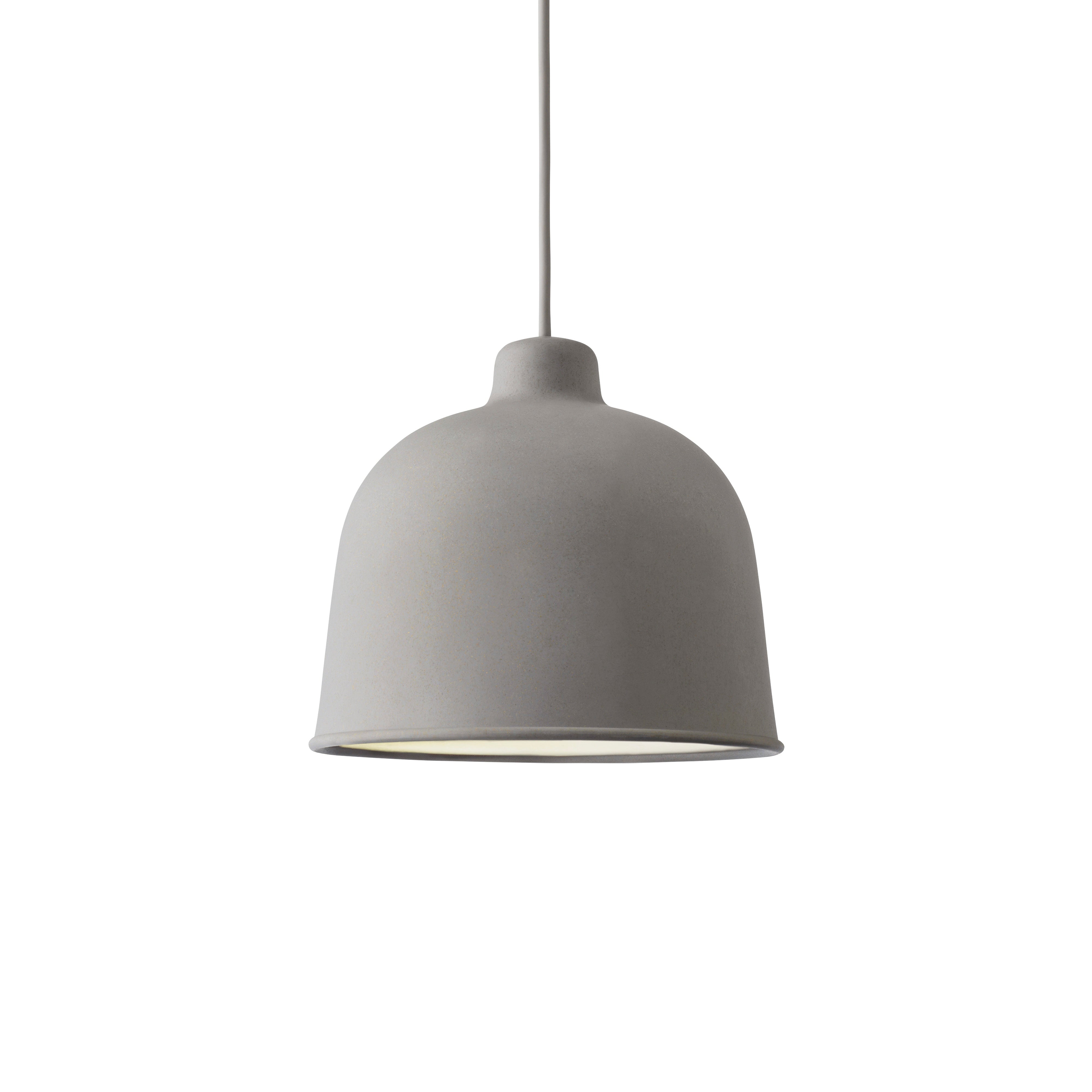 Závěsná lampa GRAIN šedá