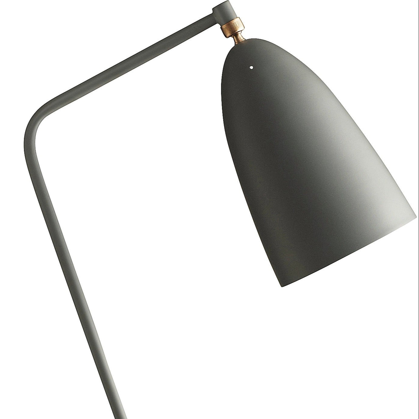 Šedá trojnohá lampa na čtení GRÄSHOPPA