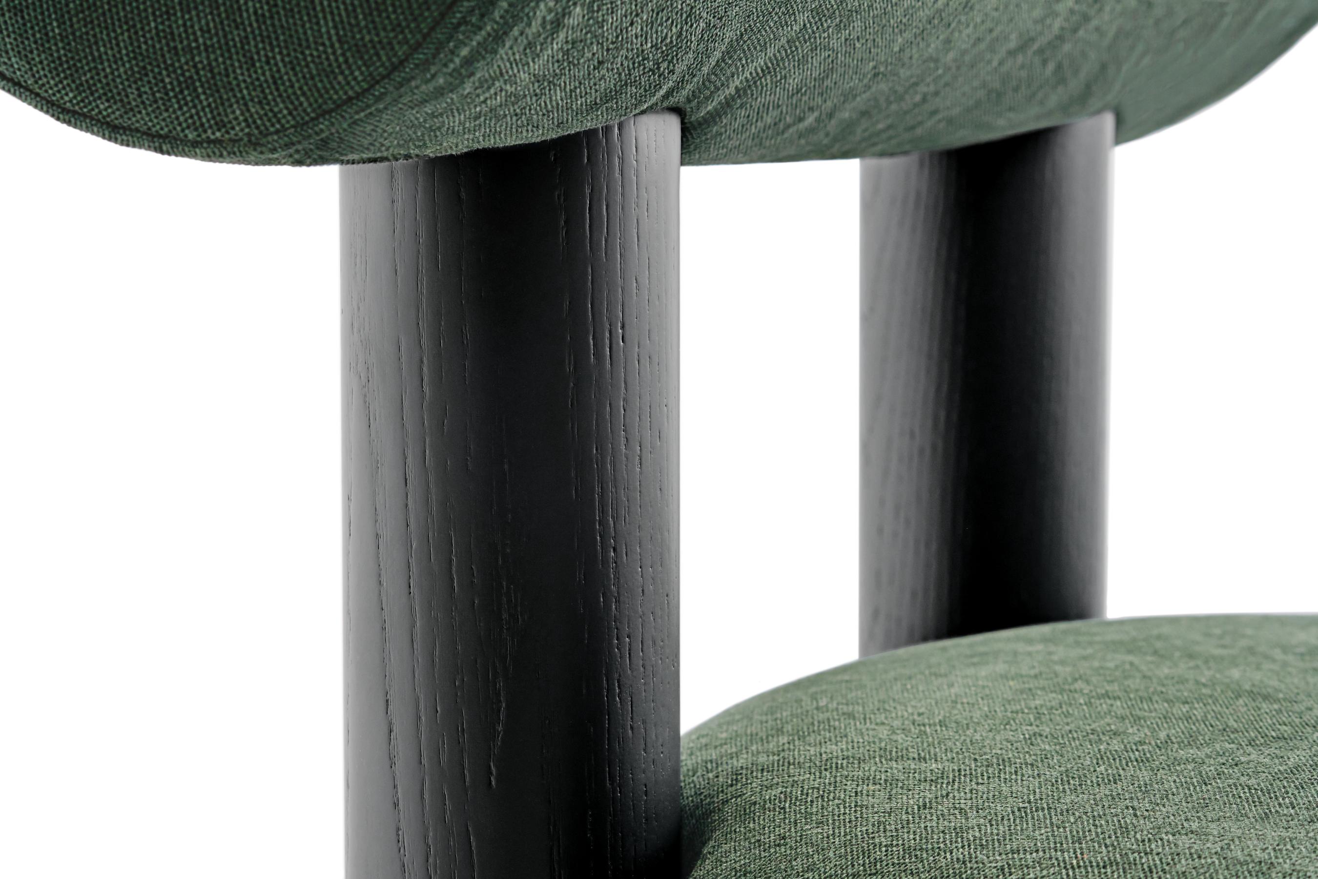 Upholstered GROPIUS CS2 Chair with Wooden Base