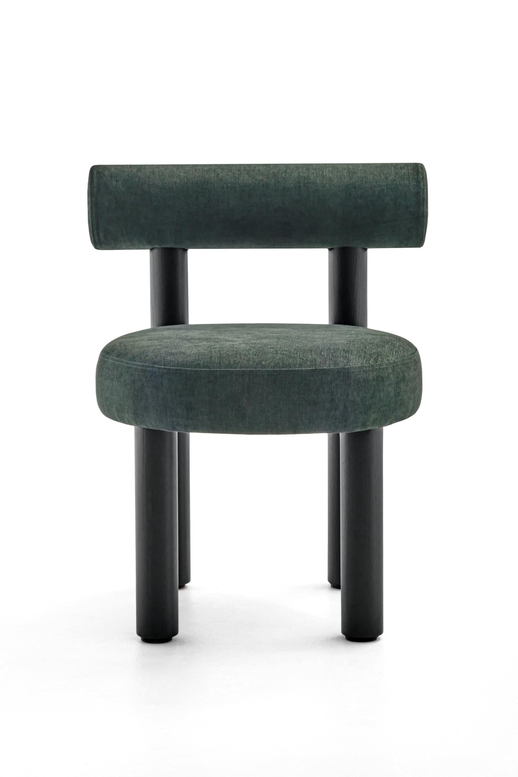 Upholstered GROPIUS CS2 Chair with Wooden Base